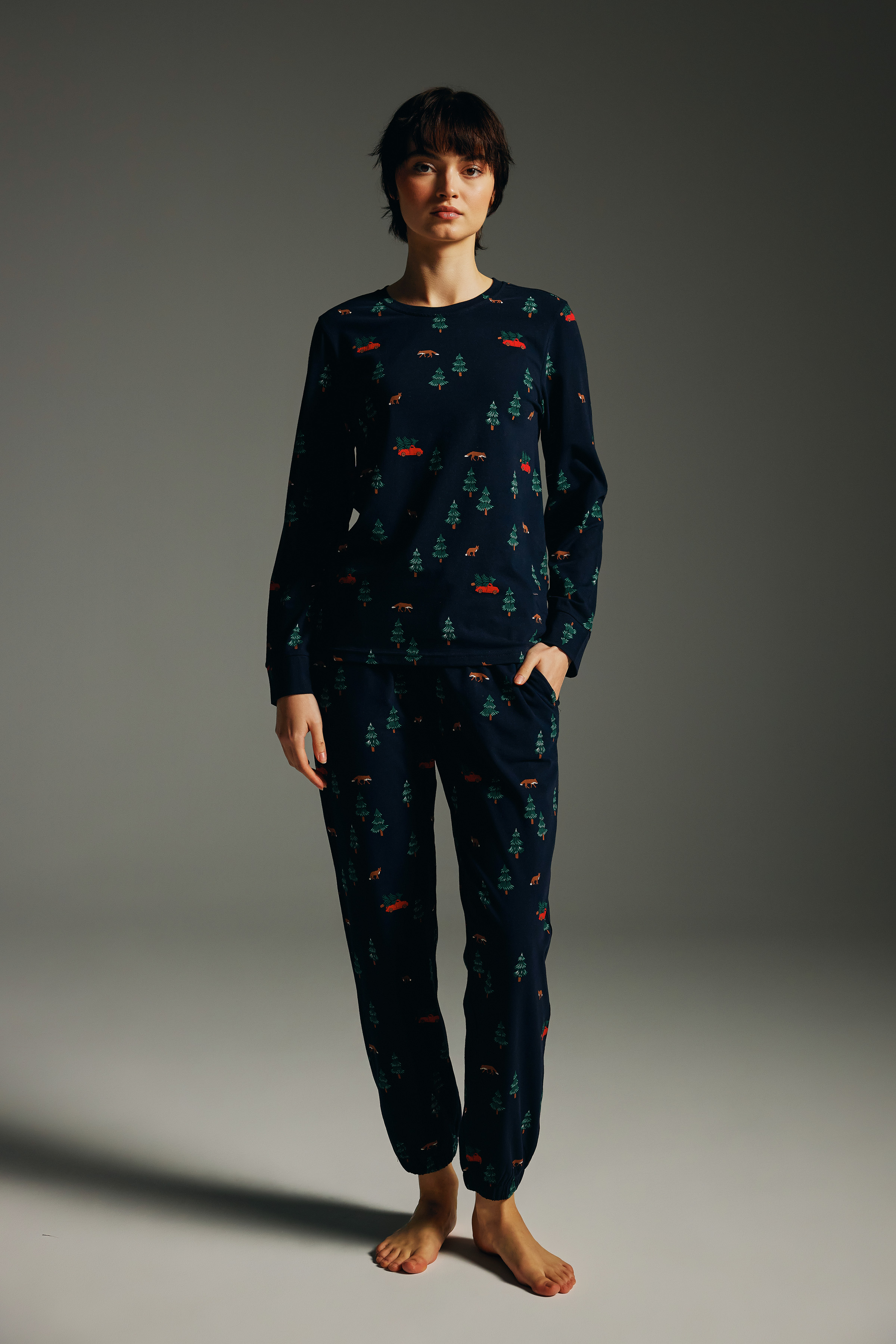 Kadın Pamuklu Uzun Pijama Altı