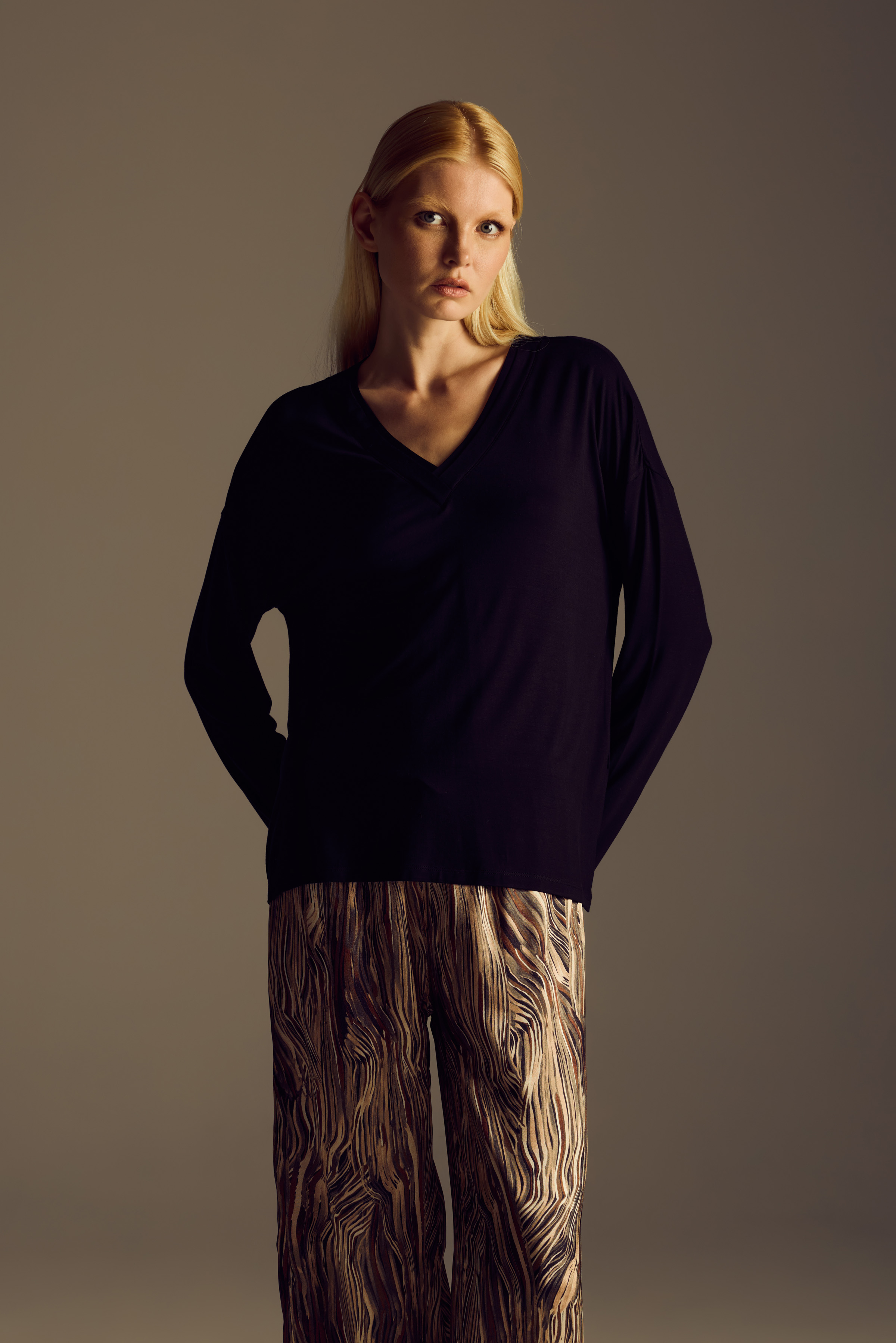 Kadın Modal Uzun Kollu T-shirt