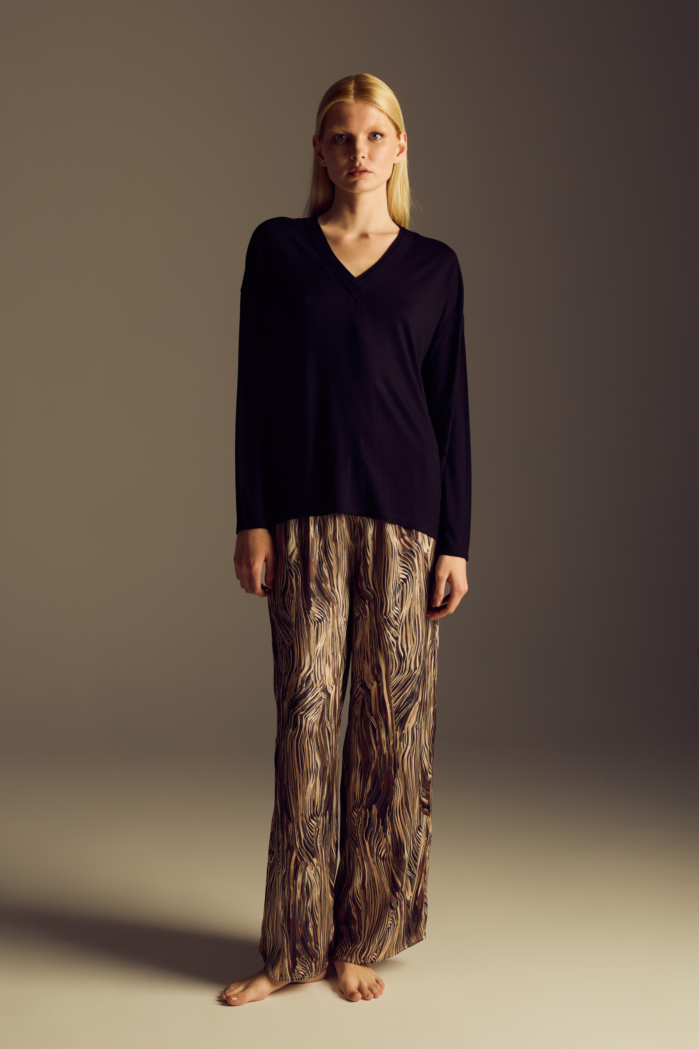 Kadın Modal Uzun Kollu T-shirt