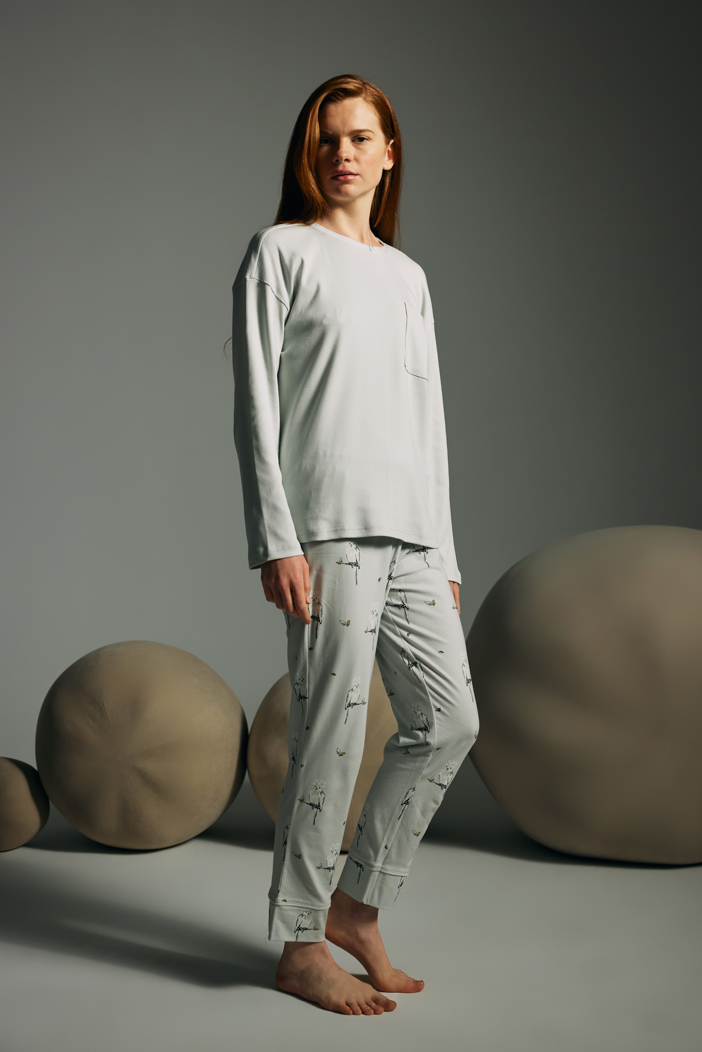 Kadın Pamuklu Uzun Pijama Altı