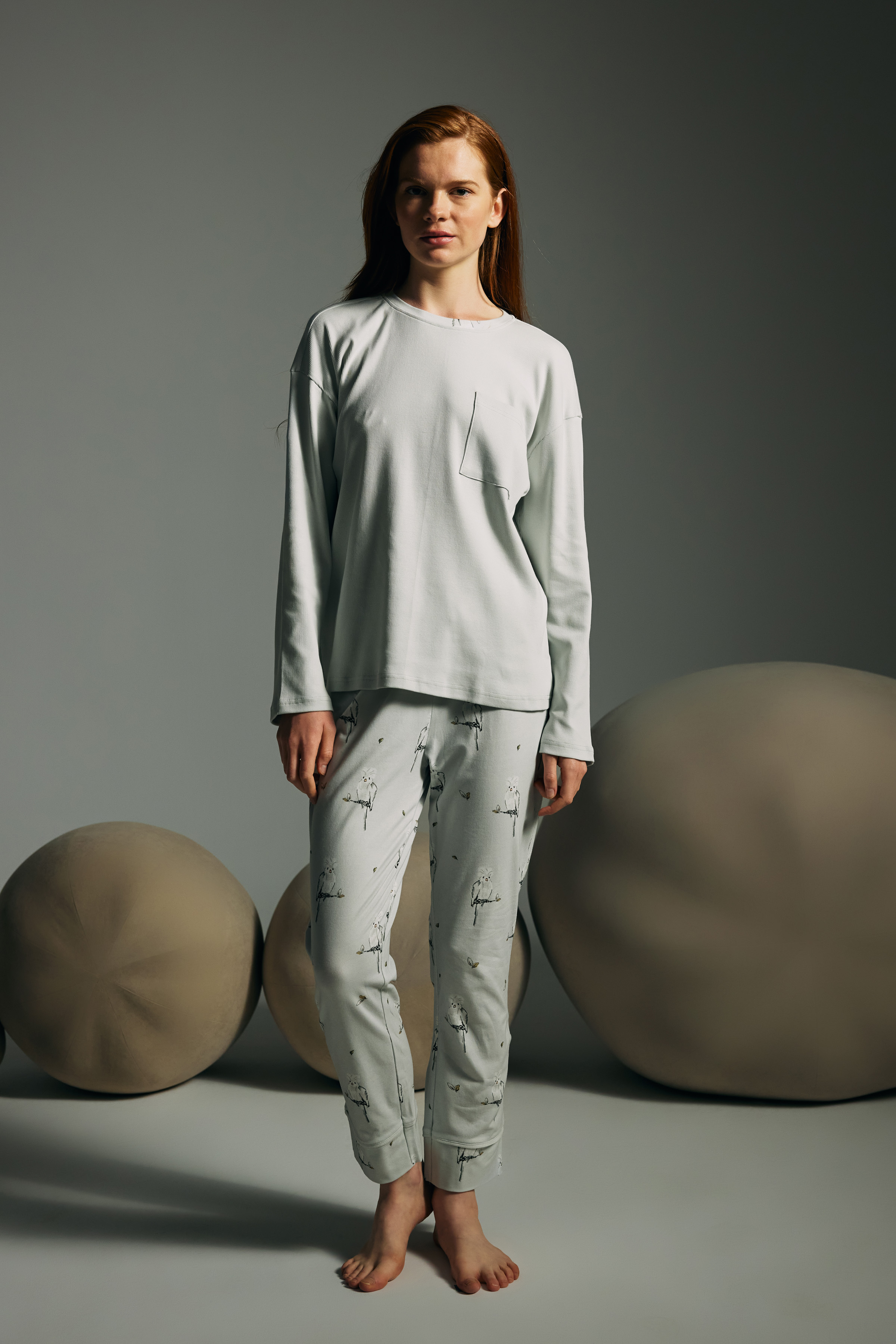 Kadın Pamuklu Uzun Pijama Altı