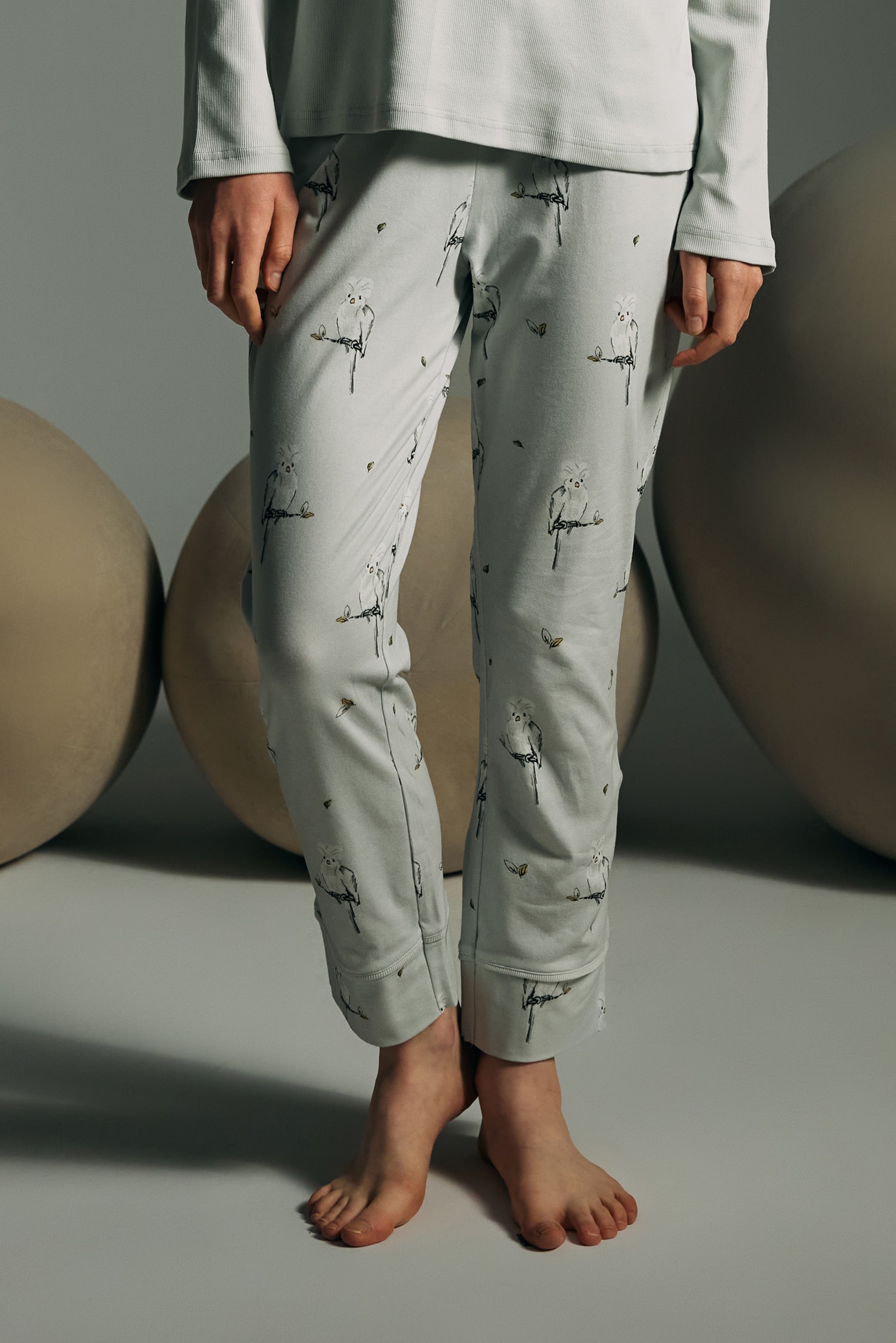 Kadın Pamuklu Uzun Pijama Altı