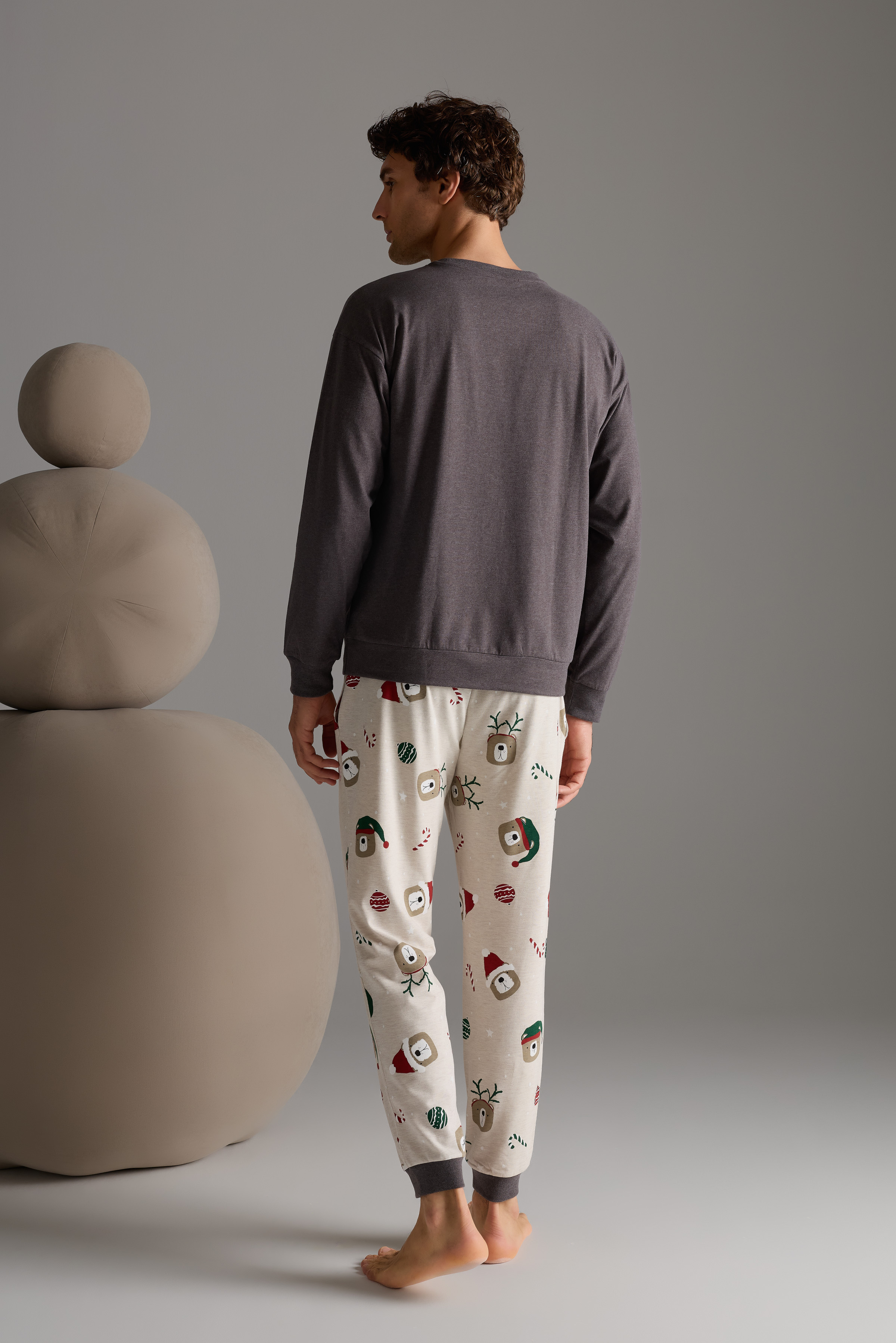 Erkek Pamuklu Cepli Uzun Pijama Altı