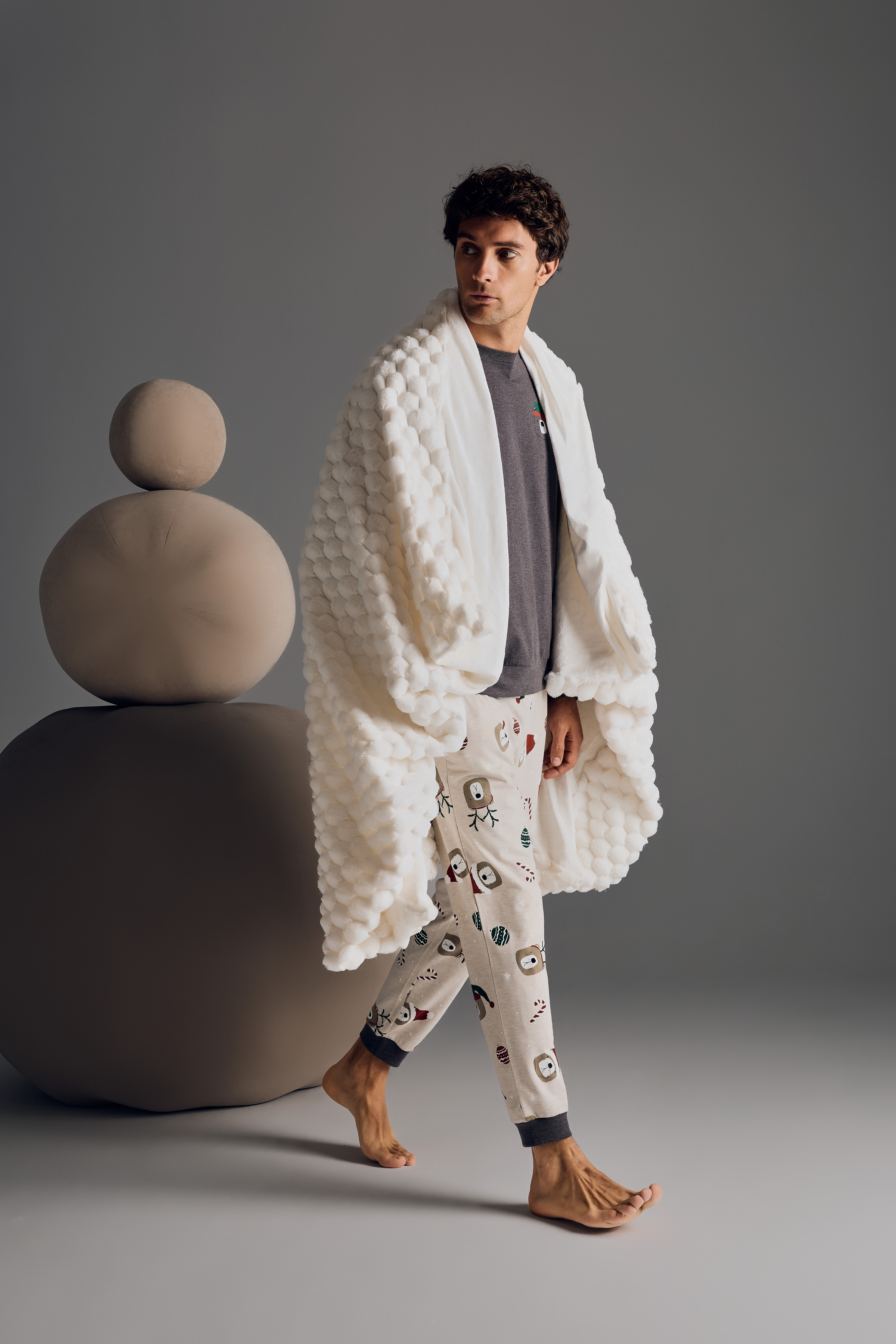 Erkek Pamuklu Uzun Kollu Pijama Takımı