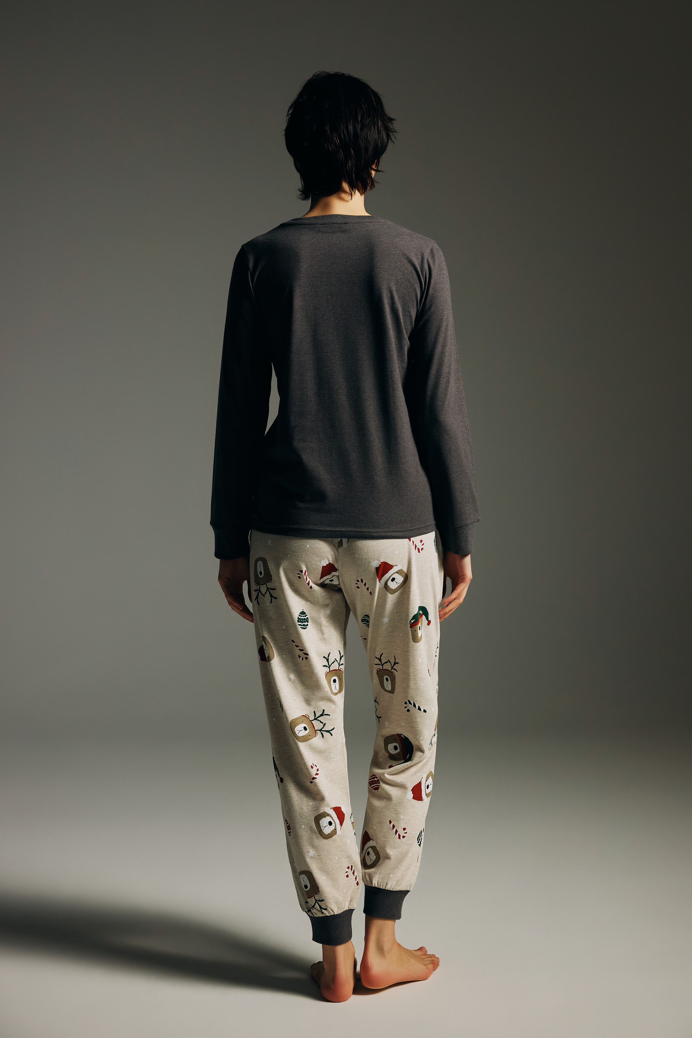 Kadın Pamuklu Cepli Uzun Pijama Altı