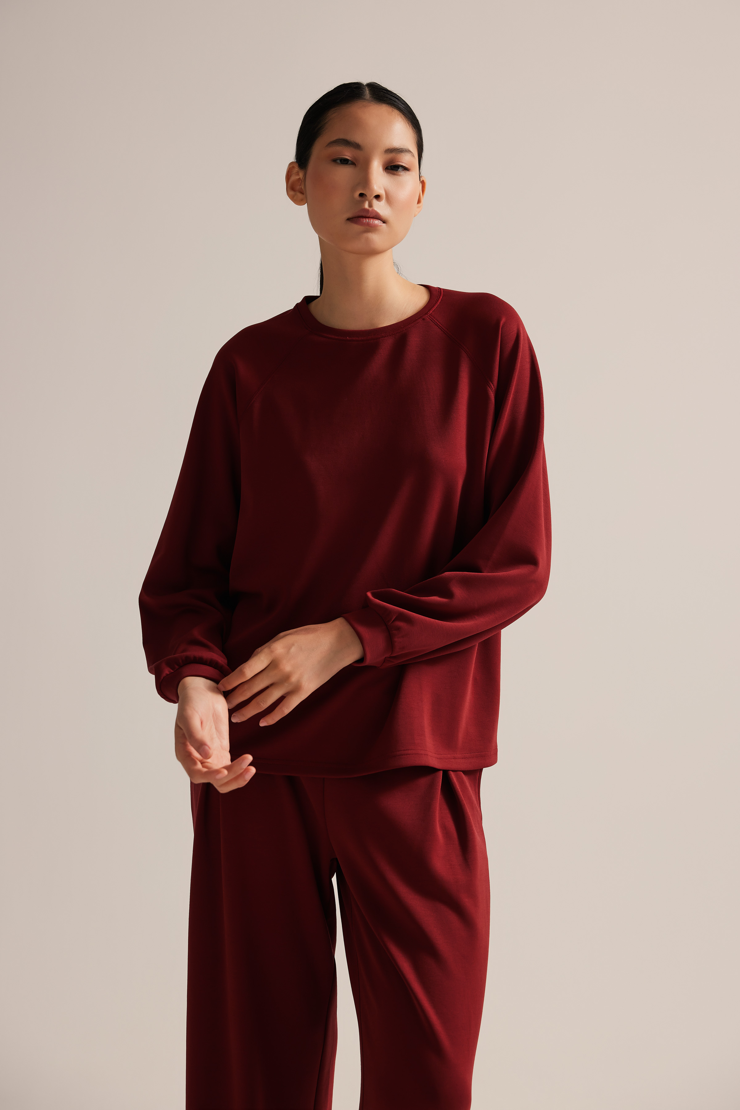 Kadın Soft Touch Uzun Kollu Sweatshirt