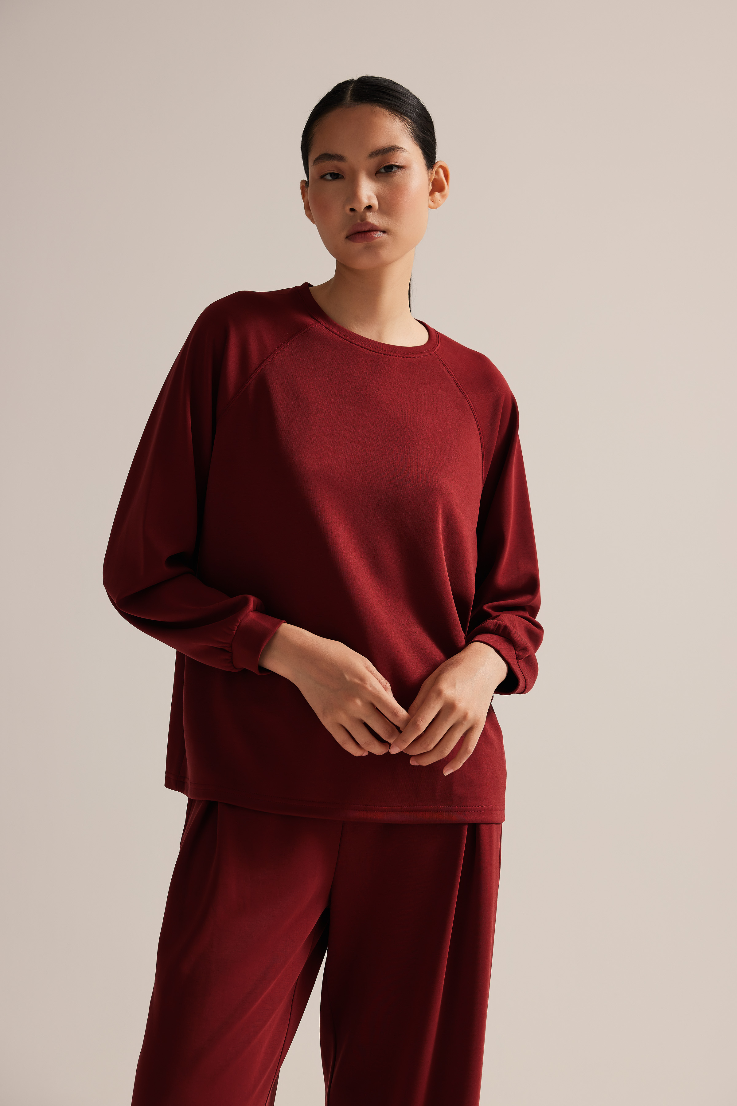 Kadın Soft Touch Uzun Kollu Sweatshirt