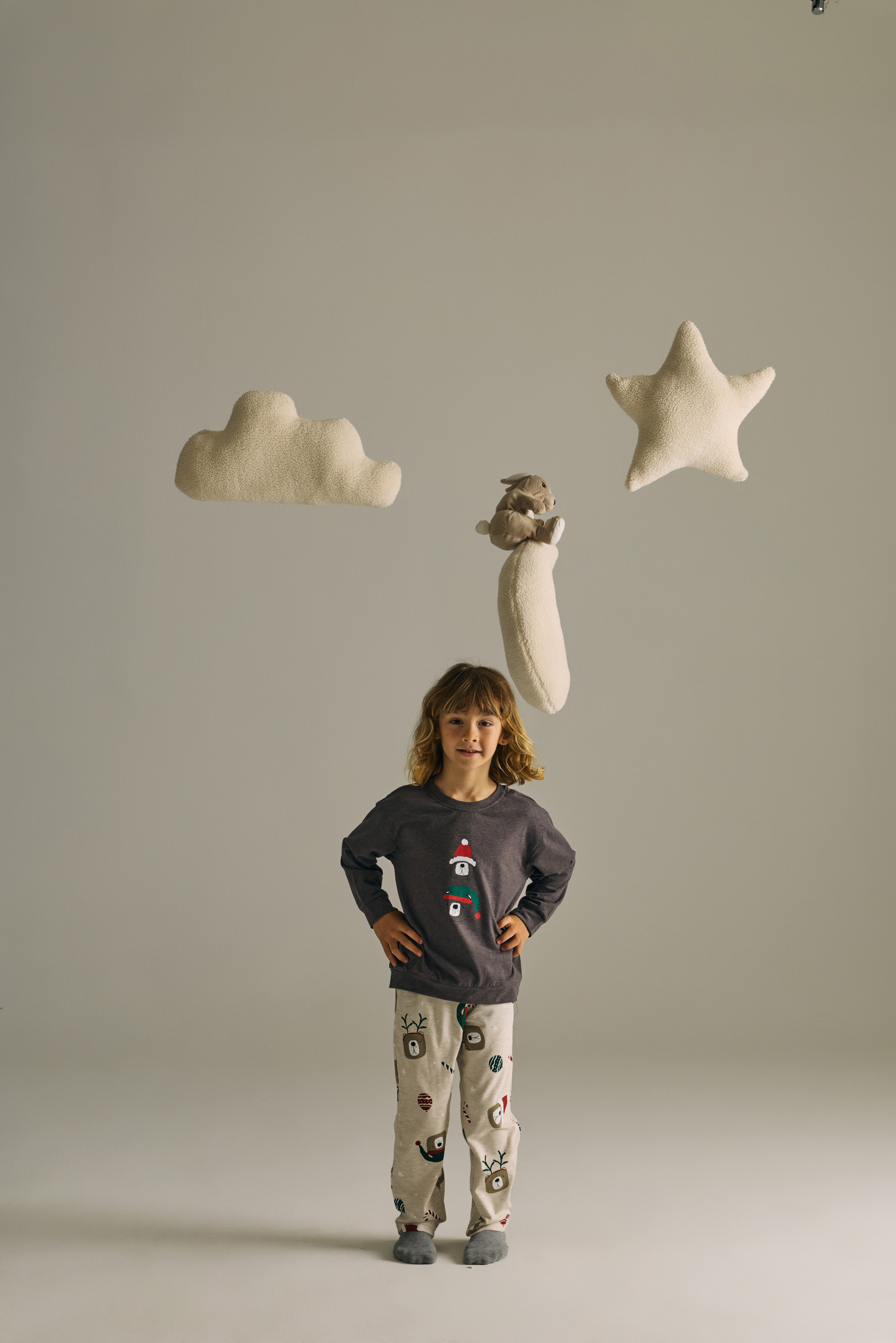 Erkek Çocuk Pamuklu Uzun Kollu Pijama Takımı