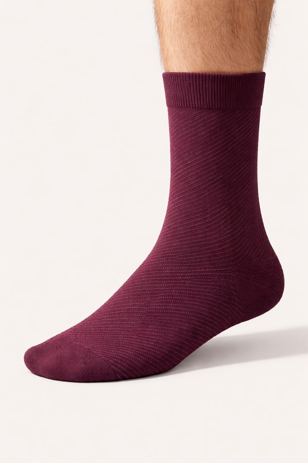 Erkek Bambu Çizgi Jakarlı Soket Çorap