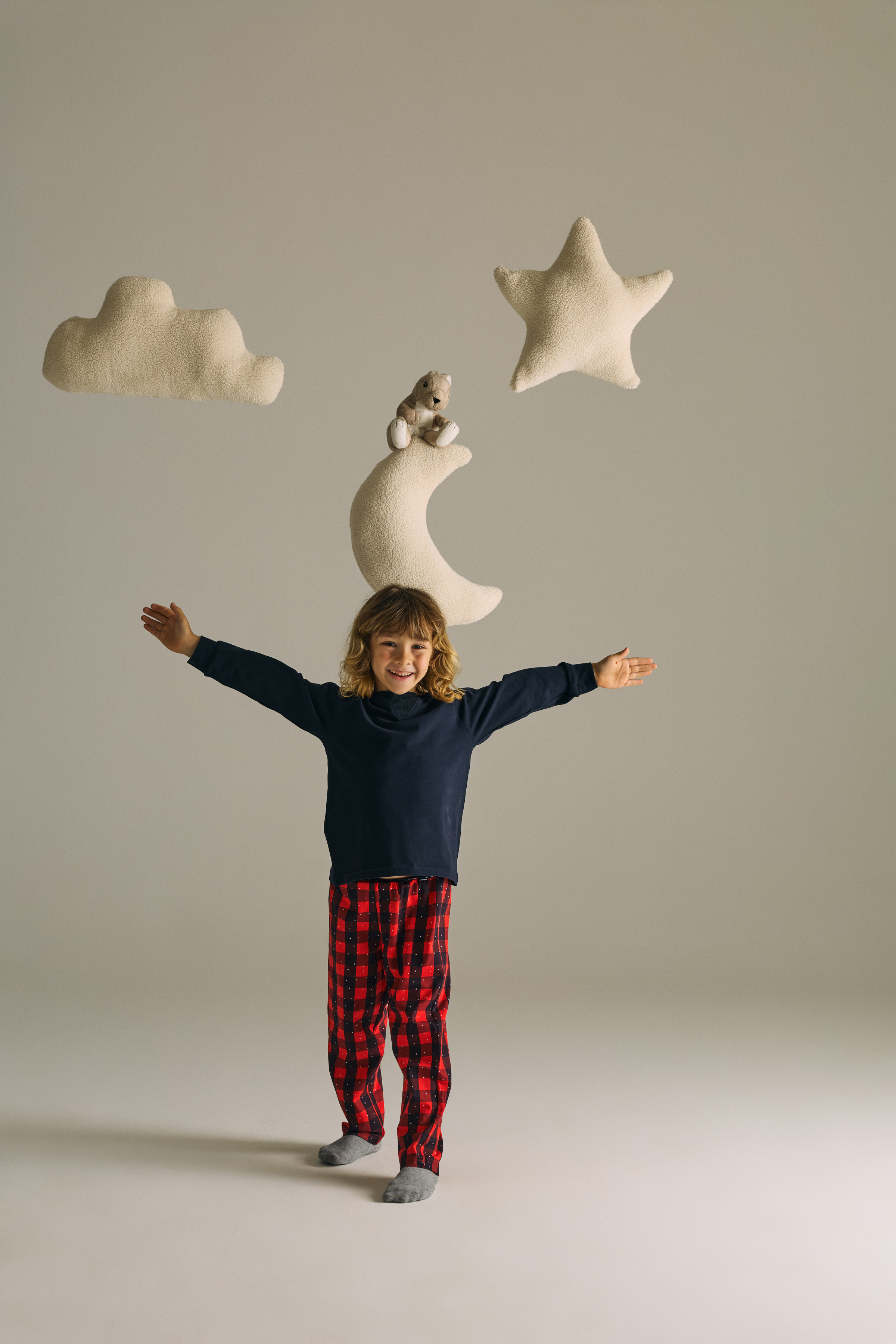 Erkek Çocuk Pamuklu Uzun Reglan Kollu Pijama Takımı