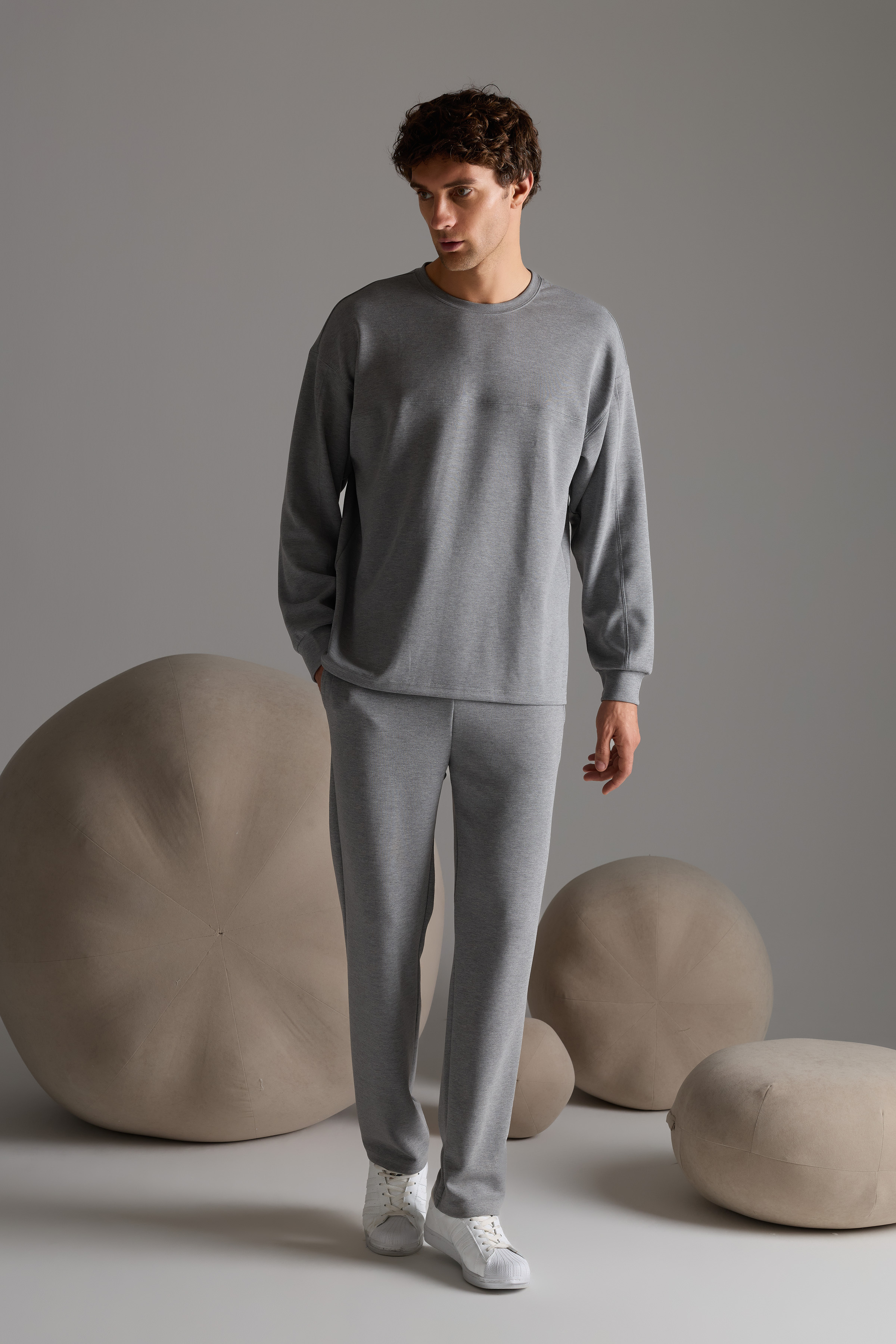 Erkek Soft Touch Uzun Kollu Sweatshirt