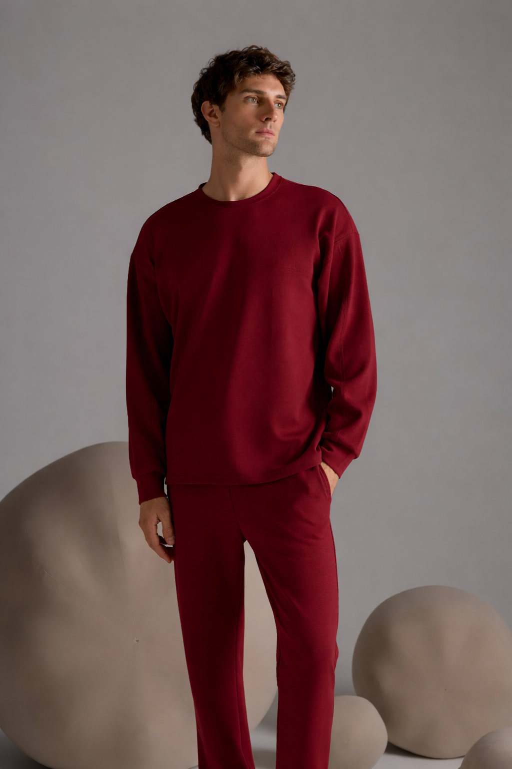 Erkek Soft Touch Uzun Kollu Sweatshirt