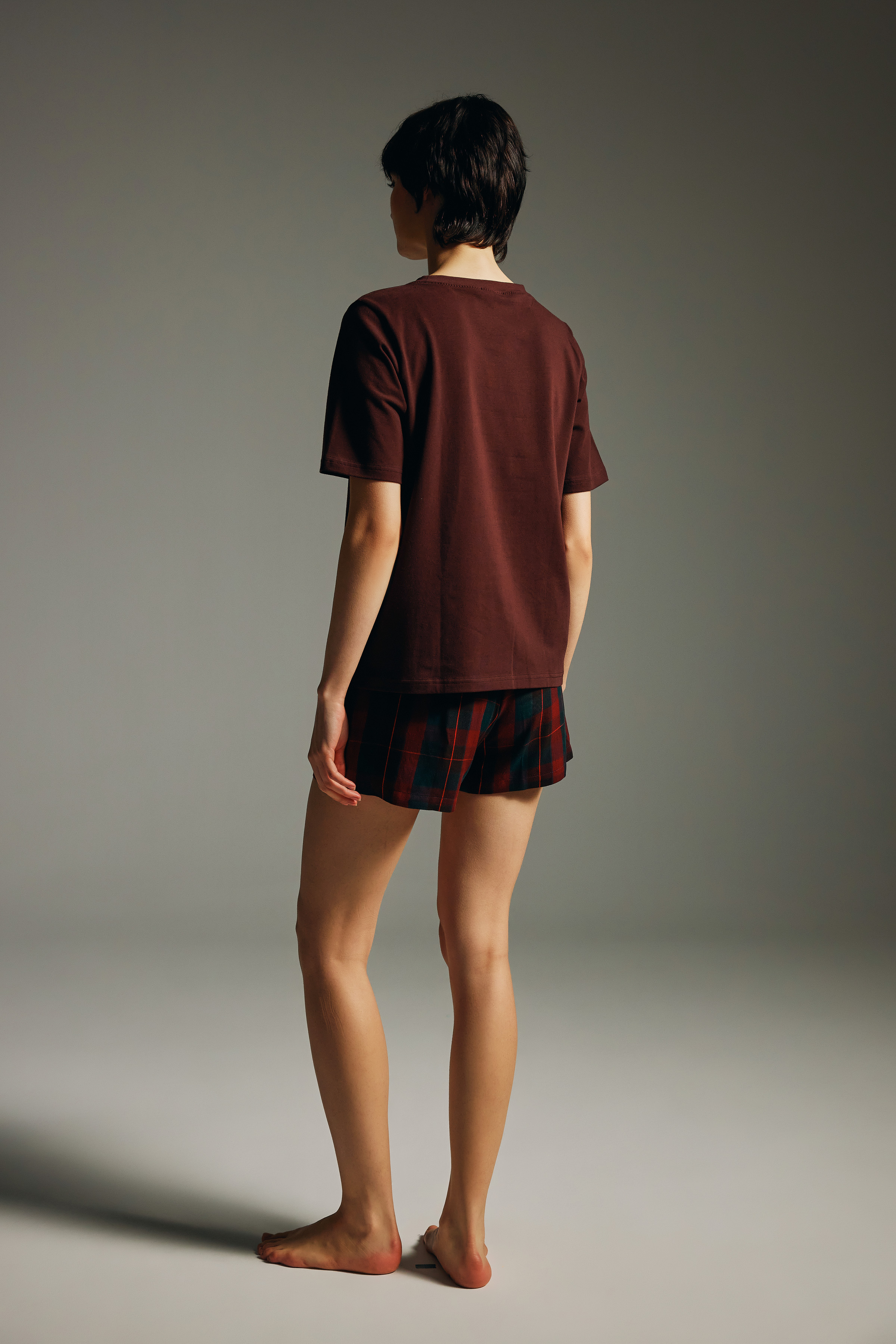 Kadın Pamuklu Kısa Kollu T-shirt