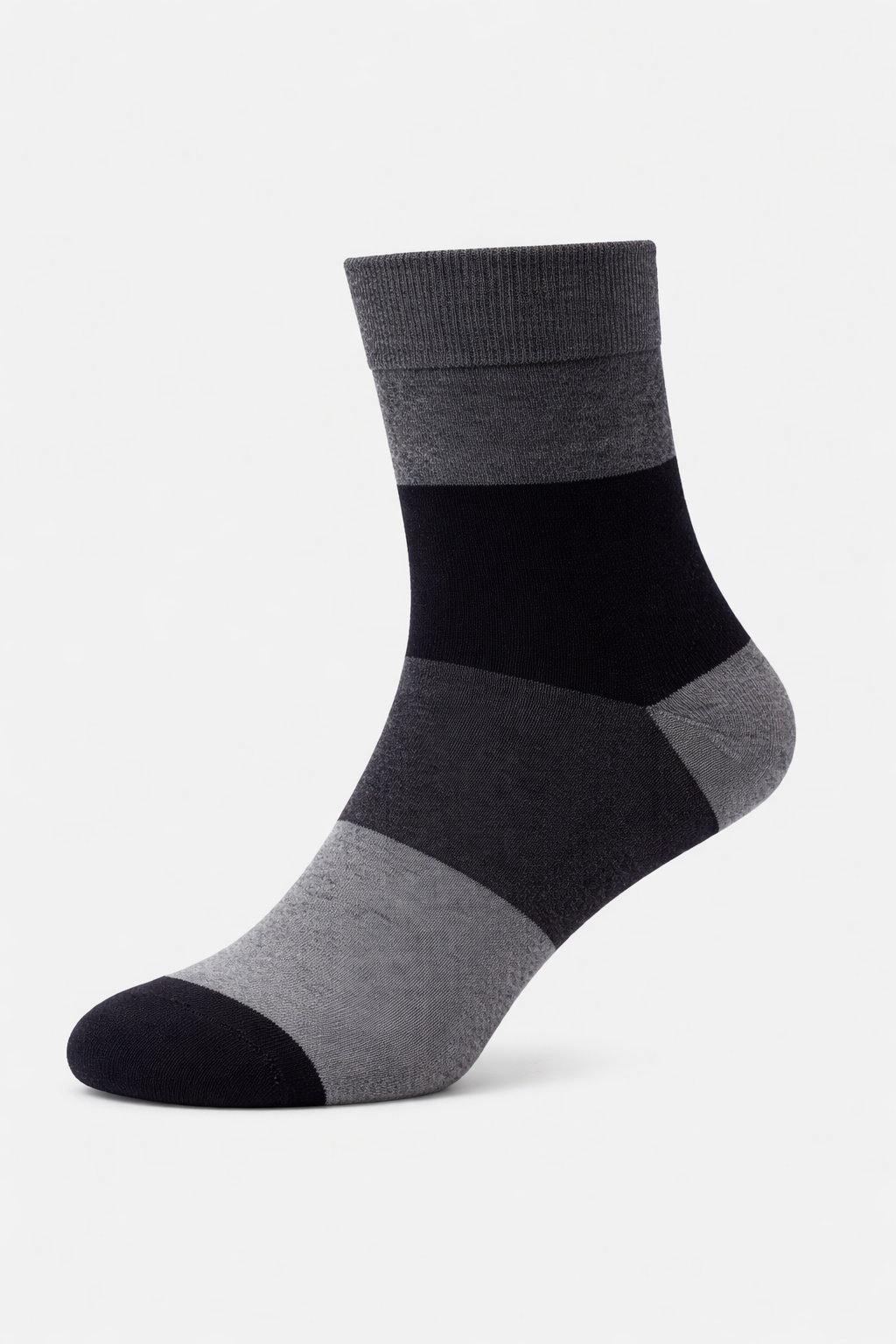 Kadın Bambu Çizgi Jakarlı Soket Çorap