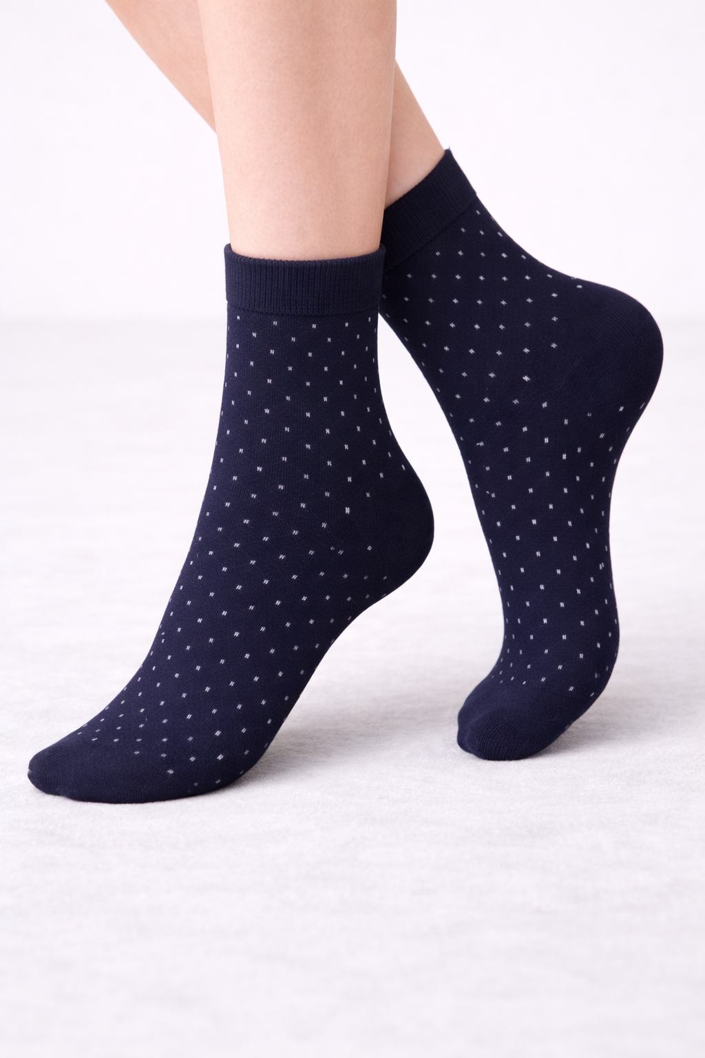 Kadın Bambu Puan Jakarlı Soket Çorap