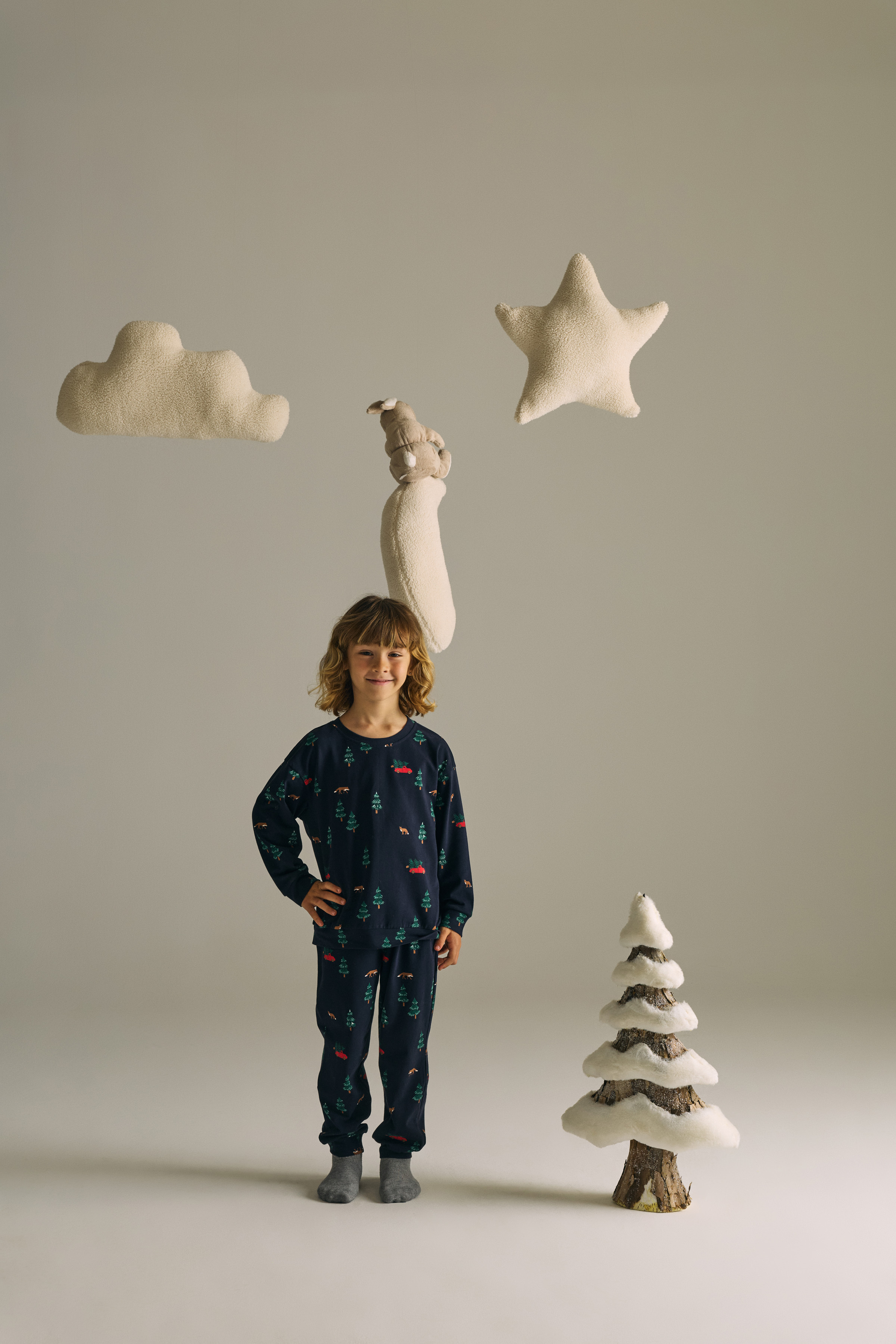 Erkek Çocuk Pamuklu Uzun Kollu Pijama Takımı