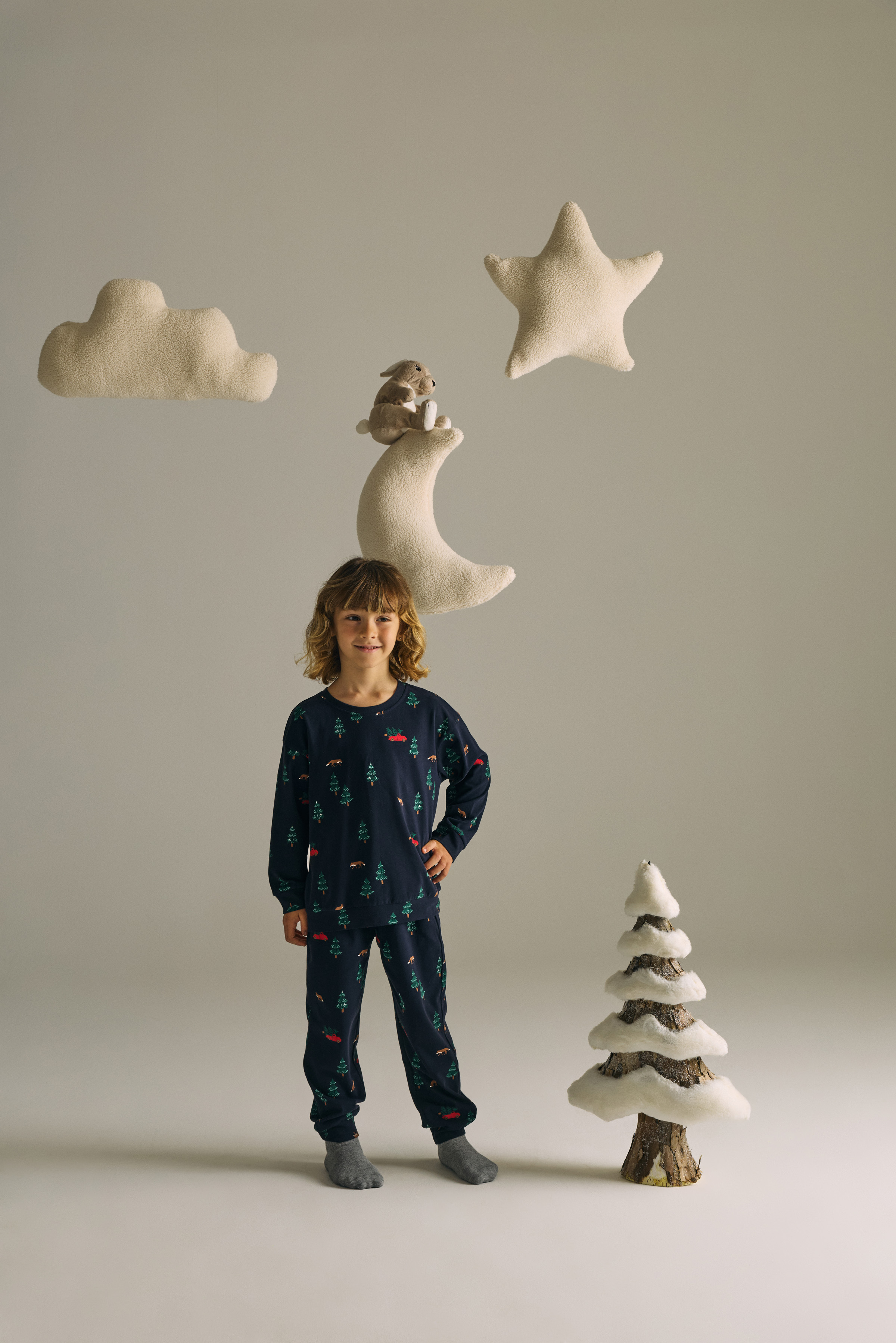 Erkek Çocuk Pamuklu Uzun Kollu Pijama Takımı