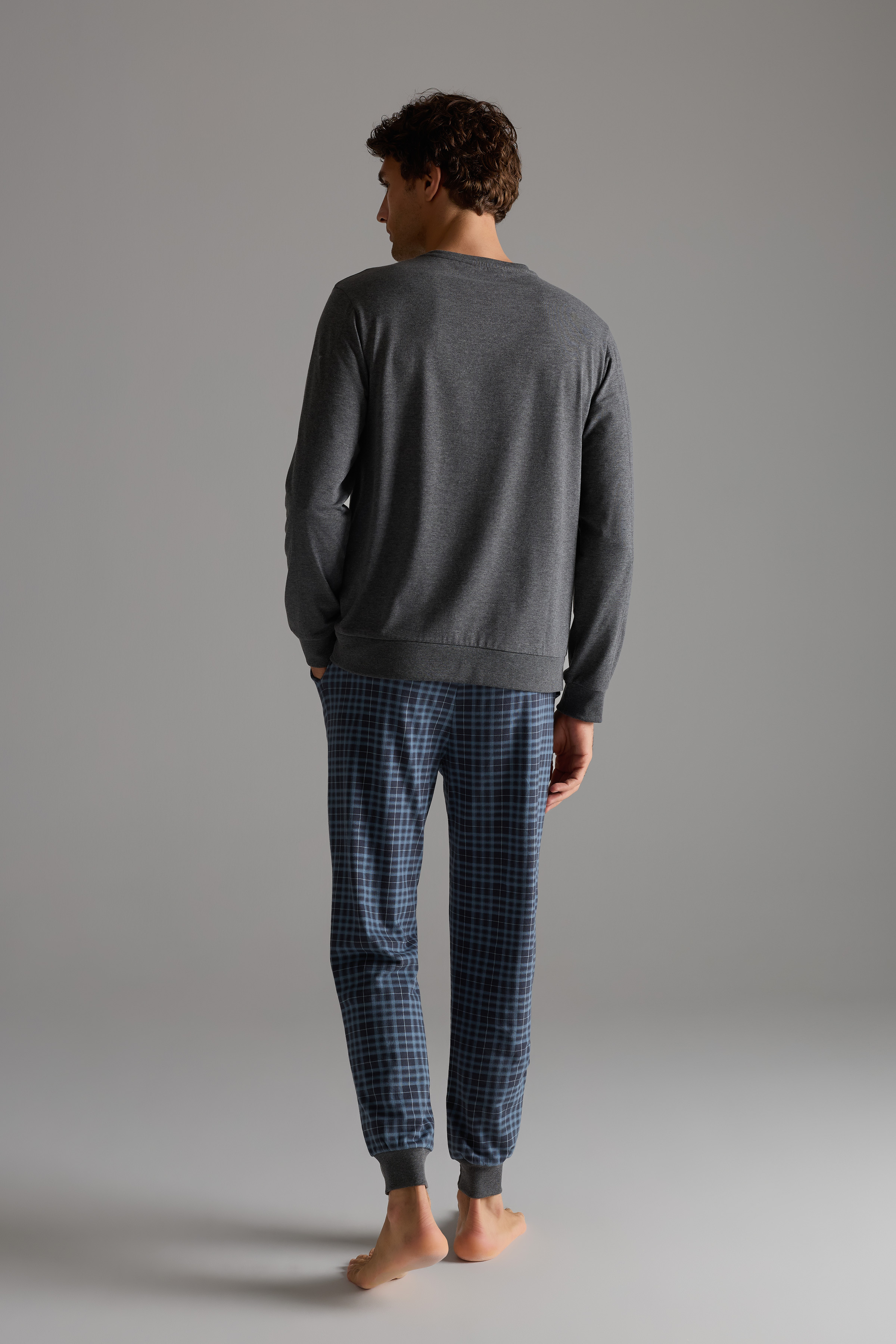 Erkek Pamuklu Cepli Uzun Pijama Altı