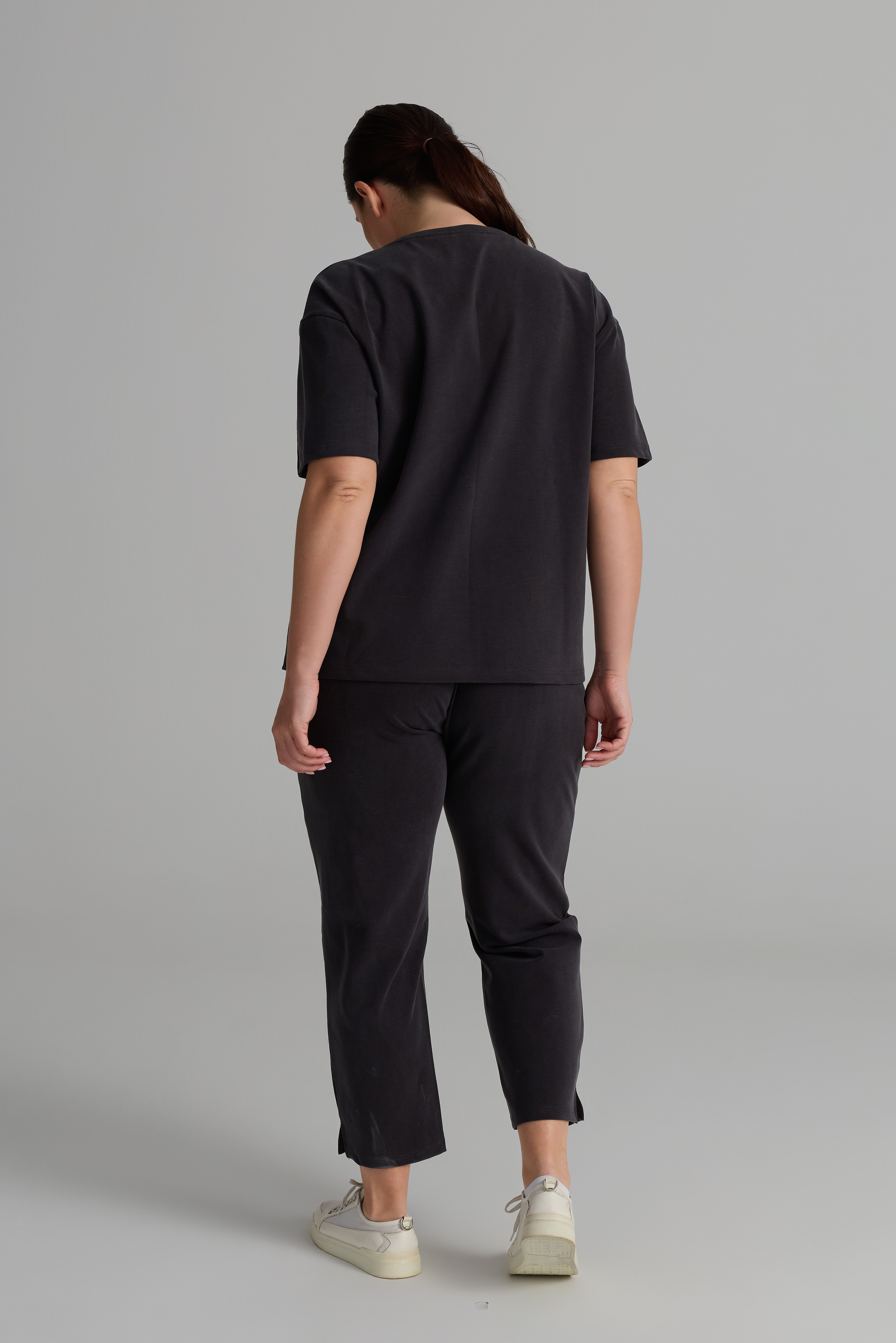 Kadın Plus Size Soft Touch Cepli Uzun Pantolon