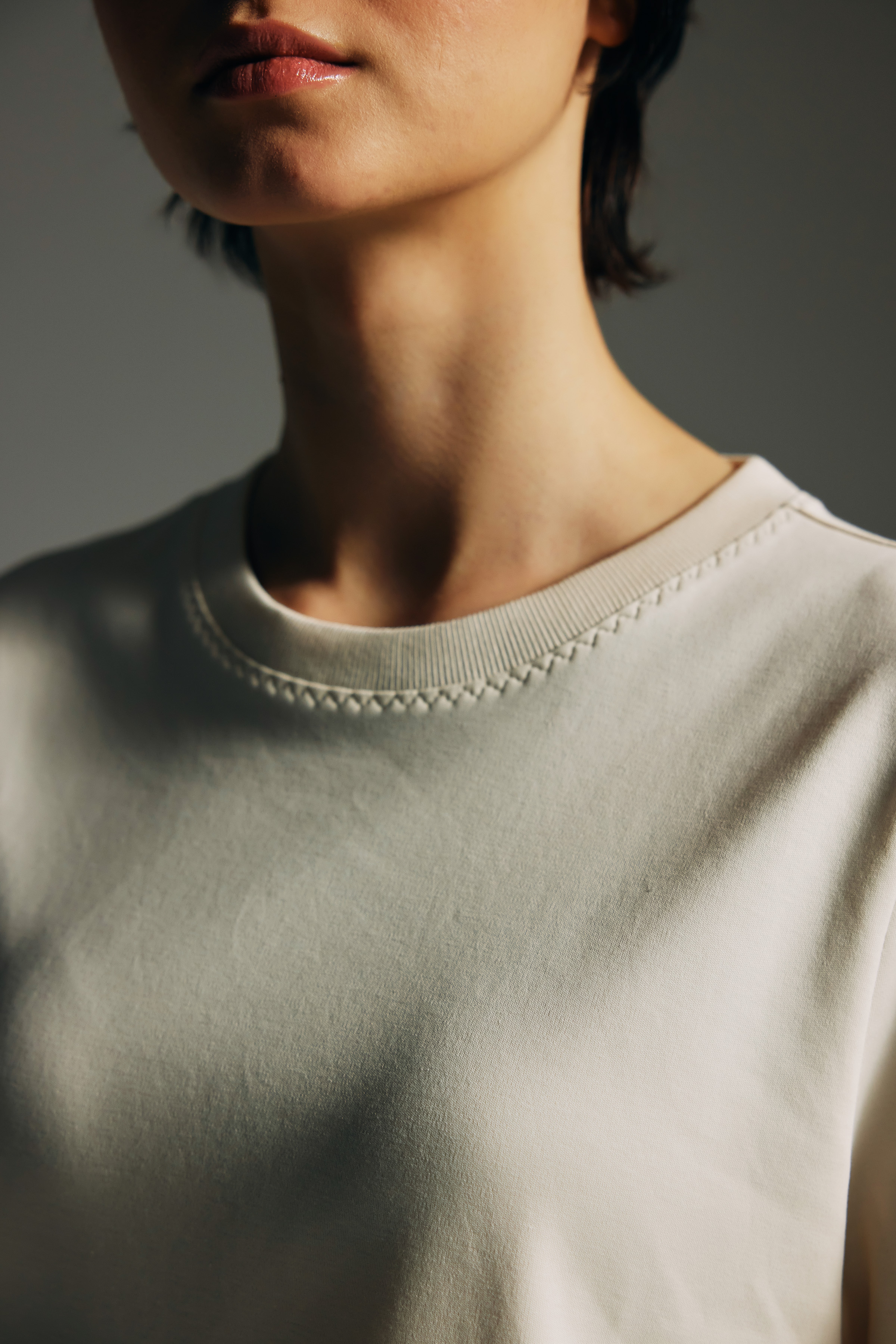 Kadın Pamuklu Kısa Kollu T-shirt	