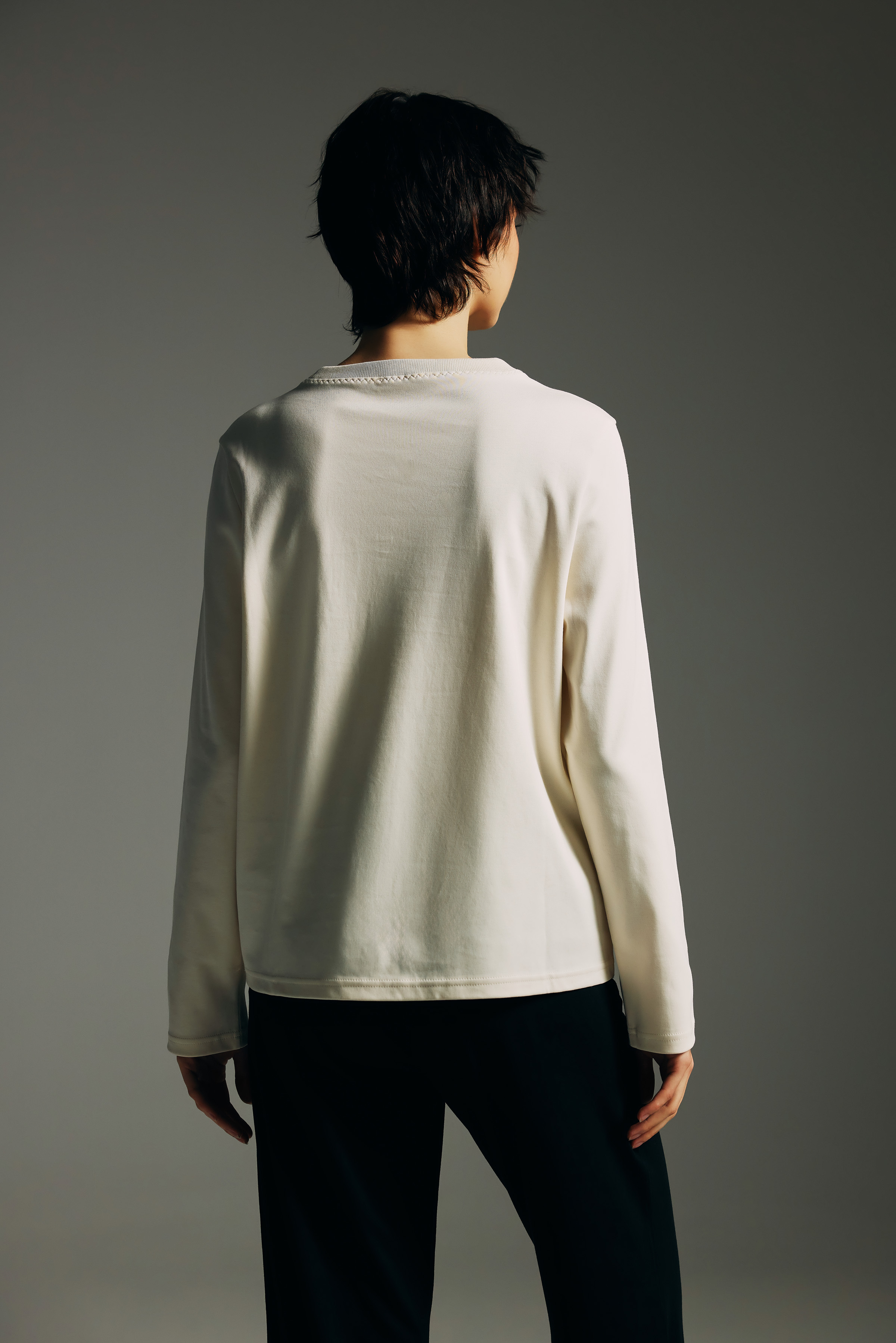 Kadın Pamuklu Uzun Kollu T-shirt