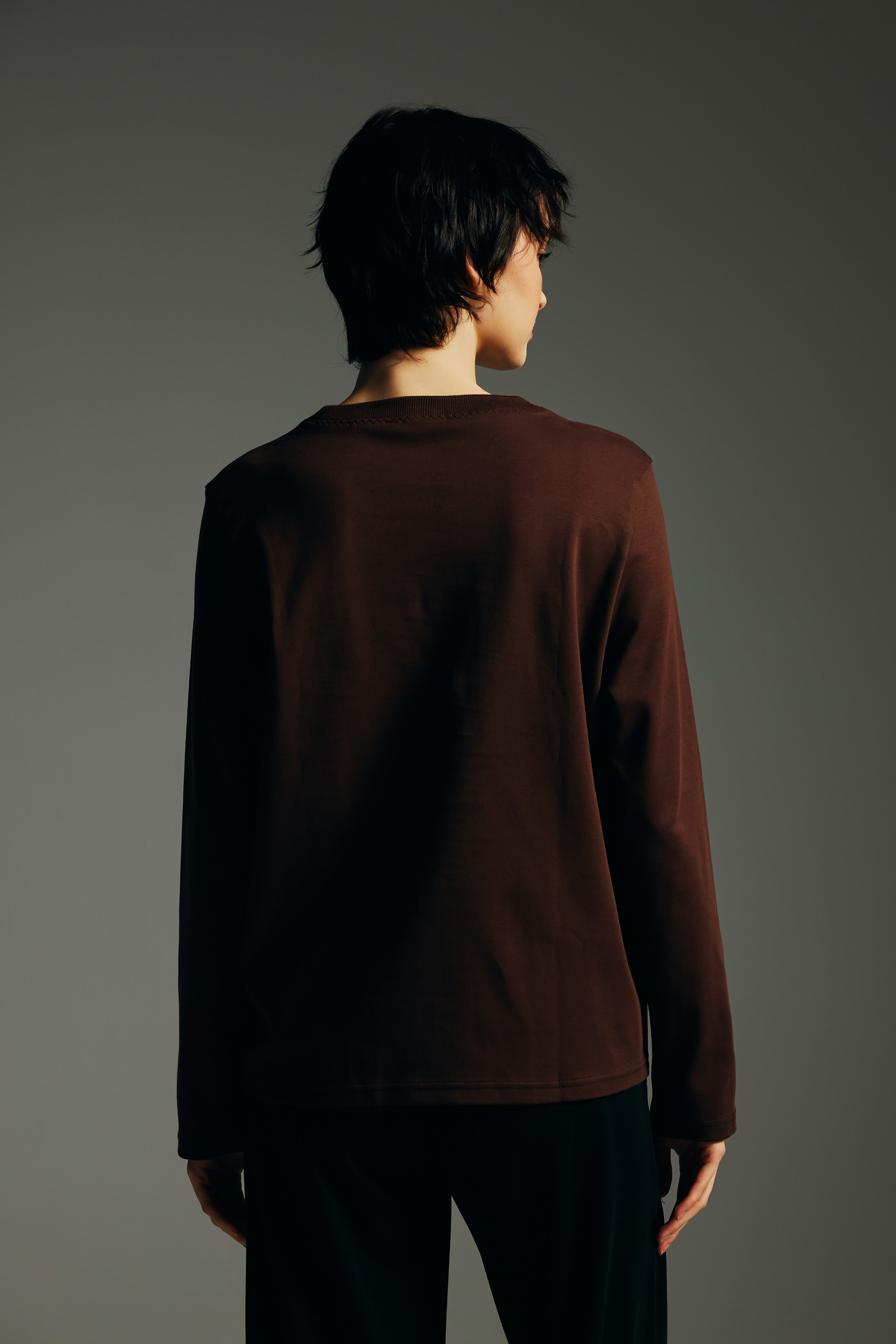 Kadın Pamuklu Uzun Kollu T-shirt