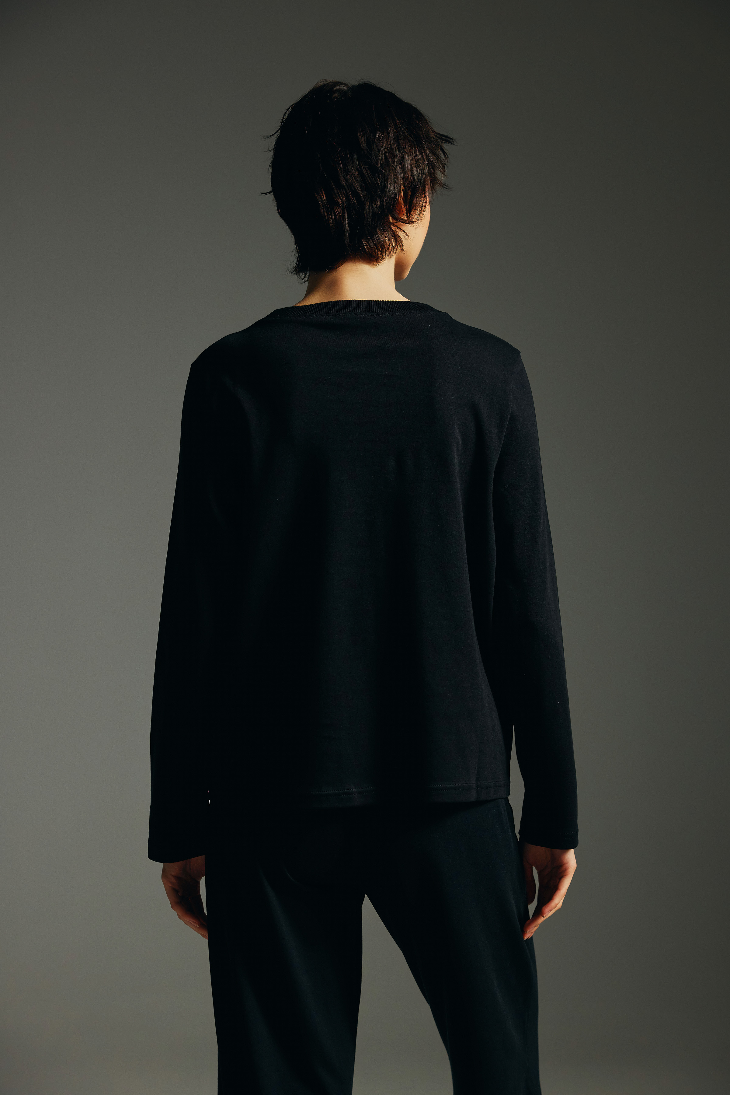 Kadın Pamuklu Uzun Kollu T-shirt