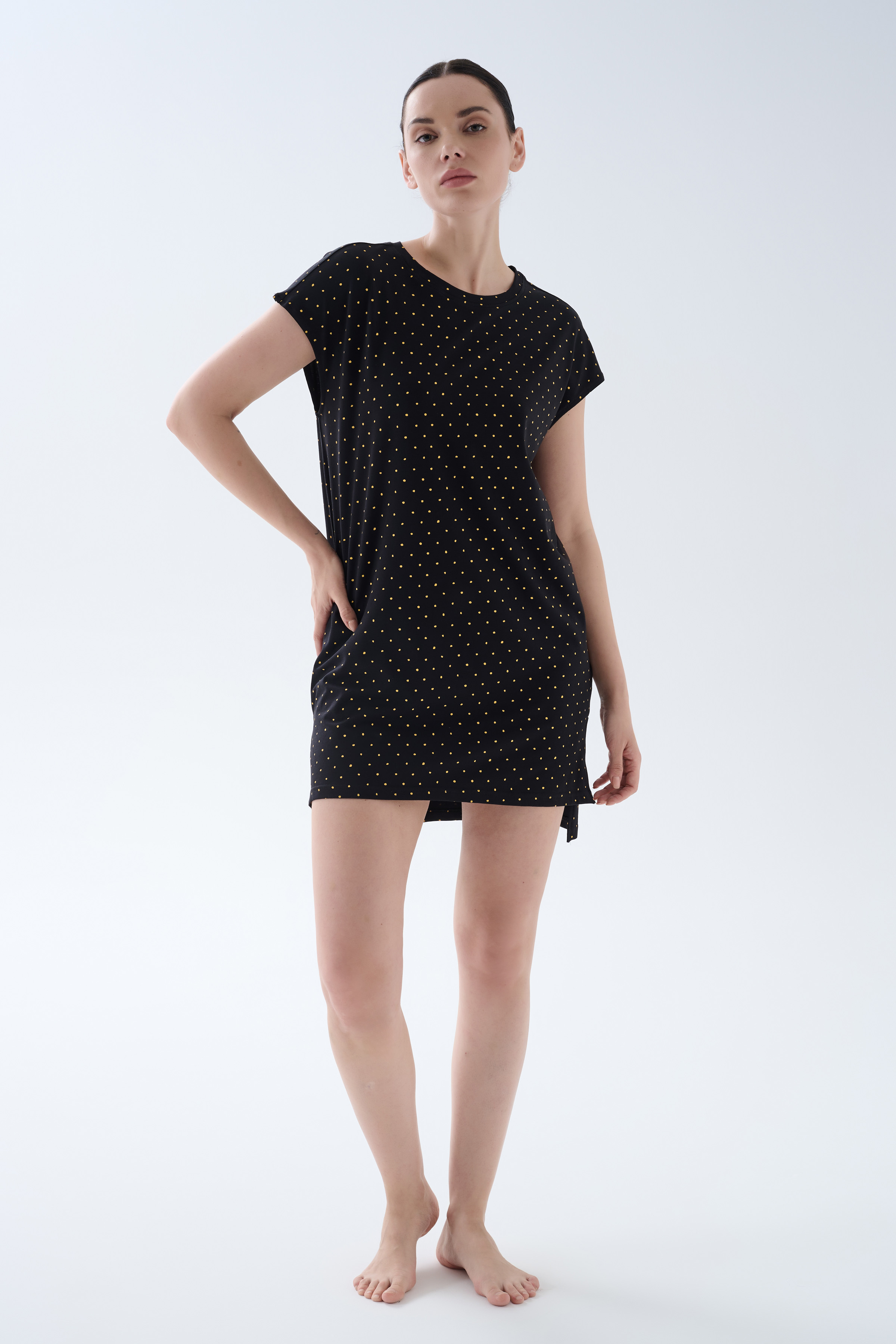 Kadın Pamuklu Kolsuz Gecelik