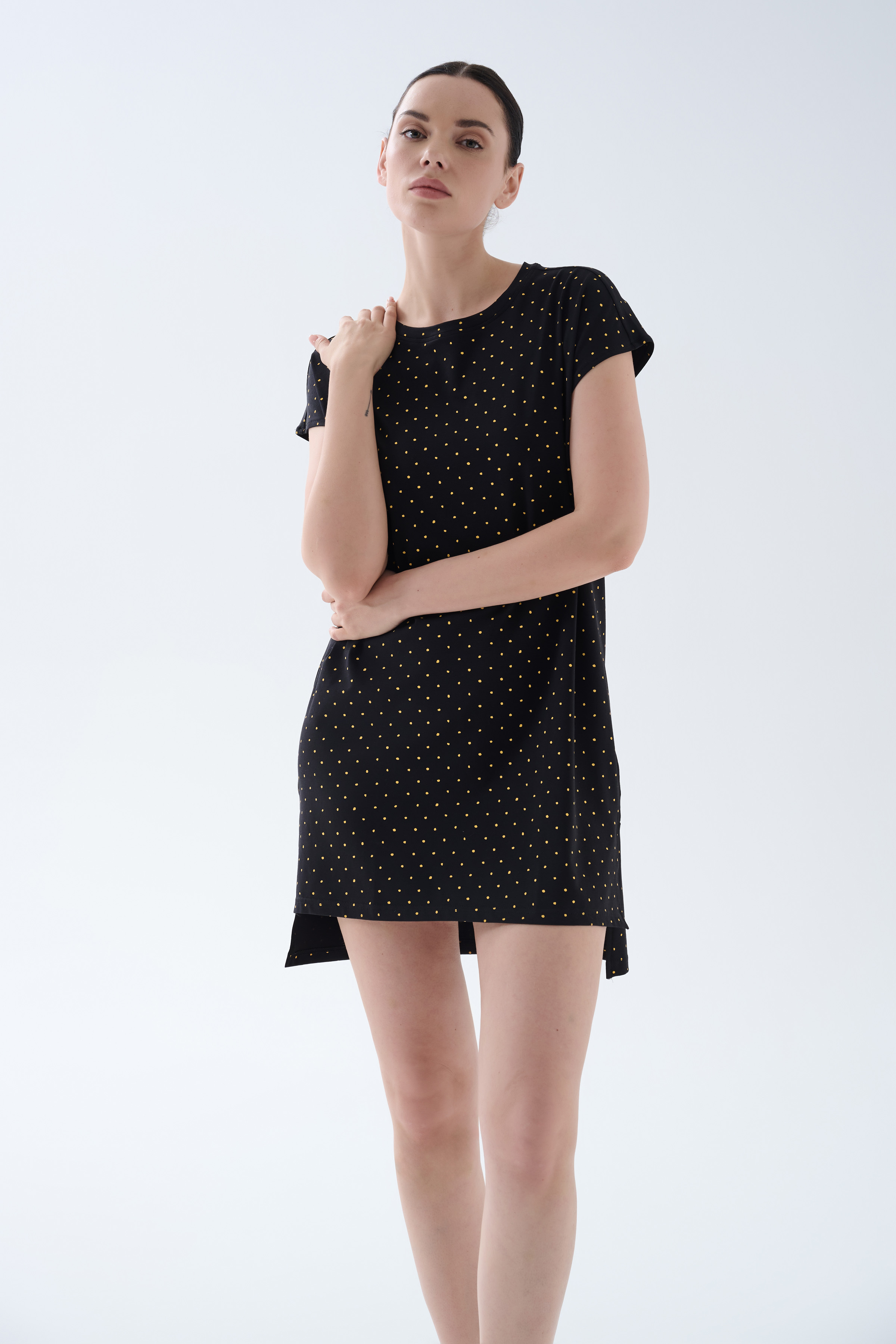 Kadın Pamuklu Kolsuz Gecelik