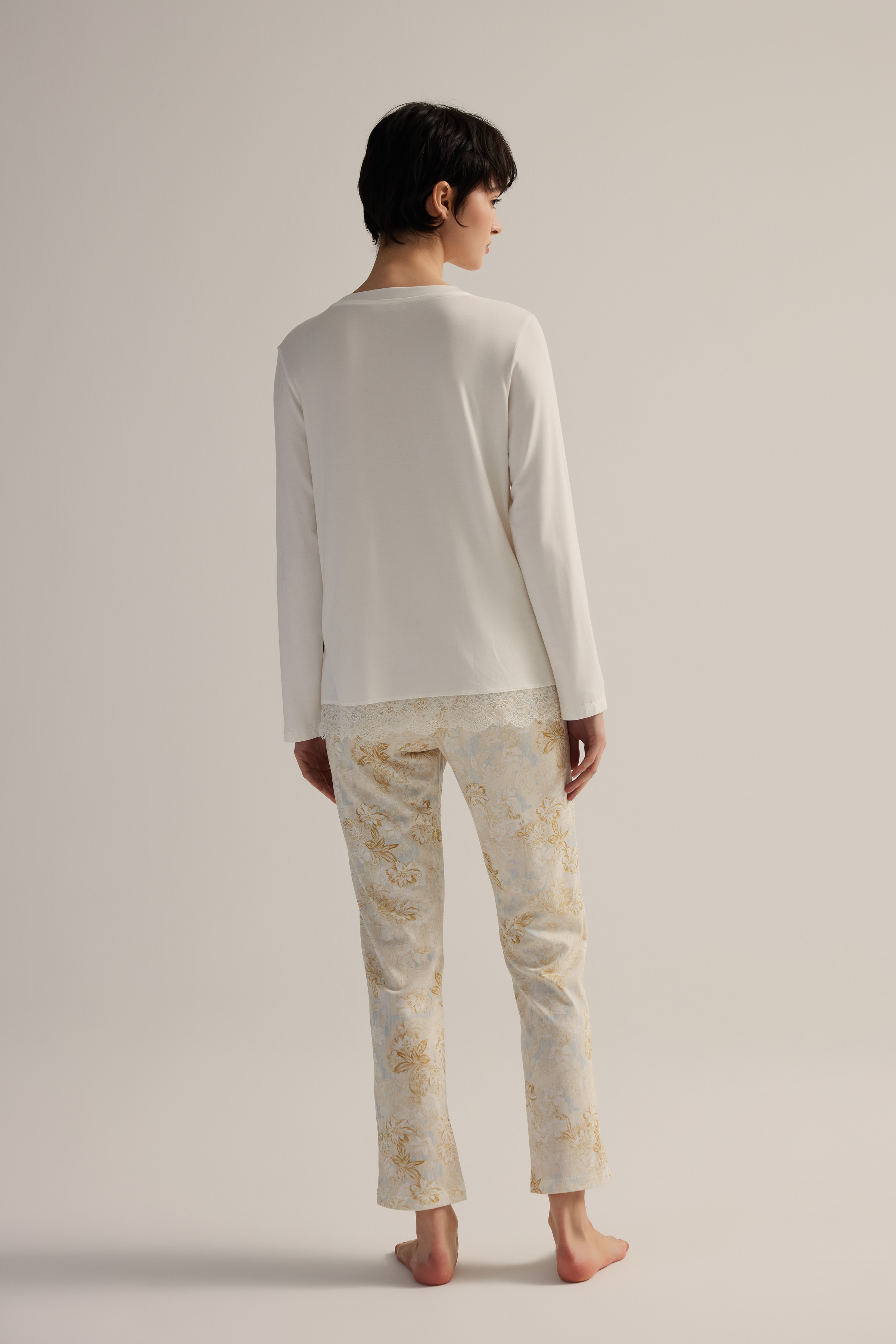 Kadın Viskon Cepli Uzun Pijama Altı