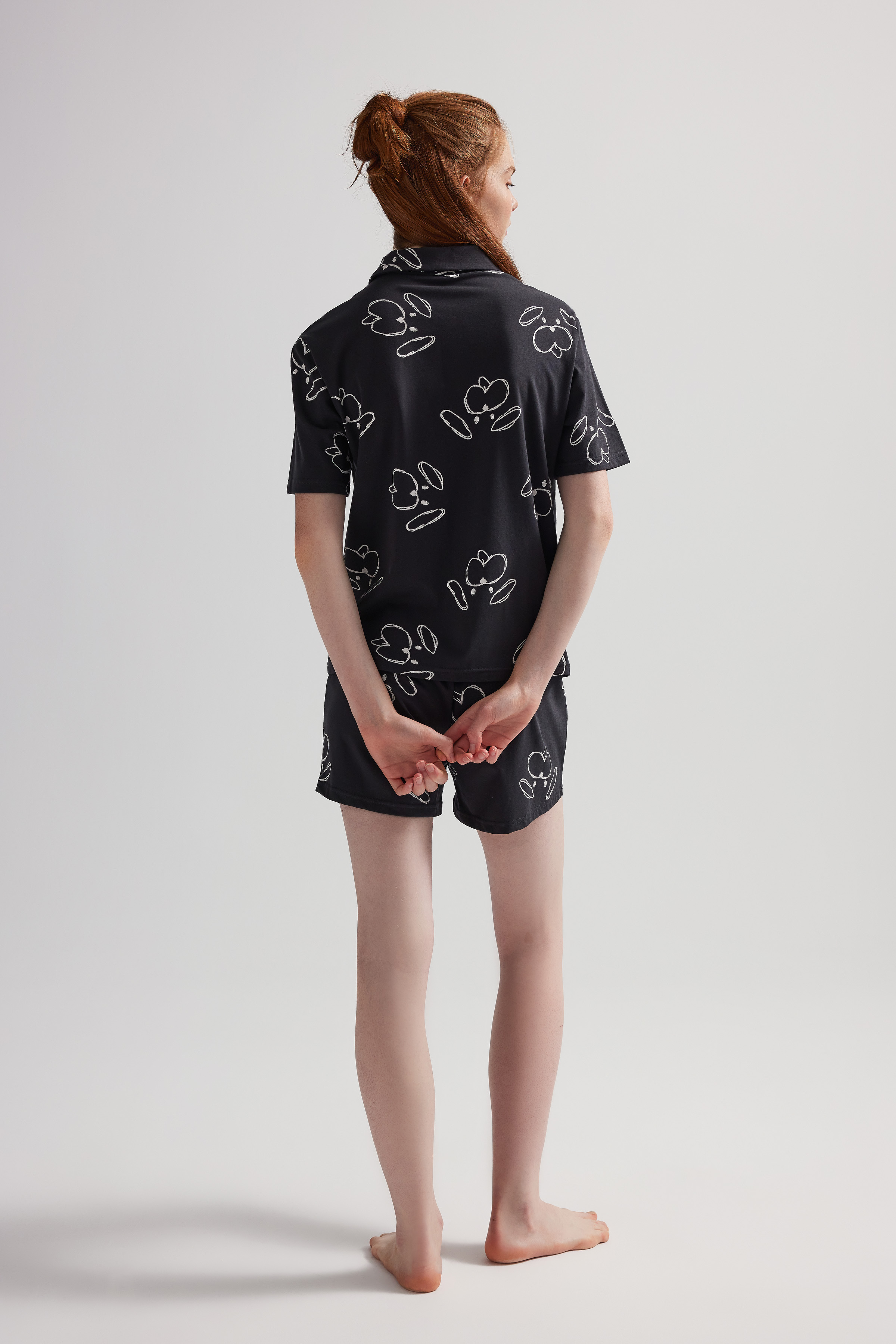 Kadın Pamuklu Şort Pijama Altı