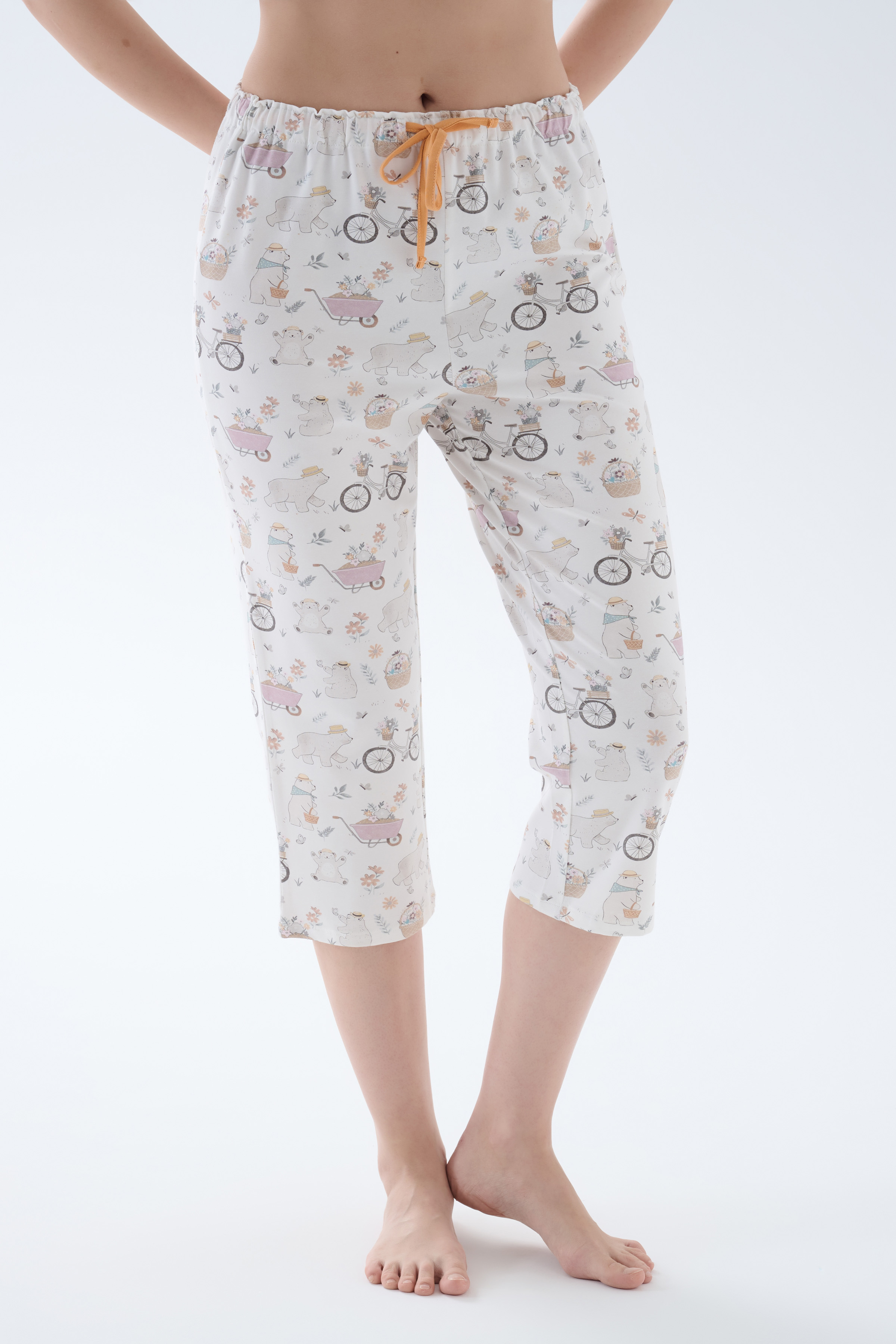 Kadın Pamuklu Kapri Pijama Altı