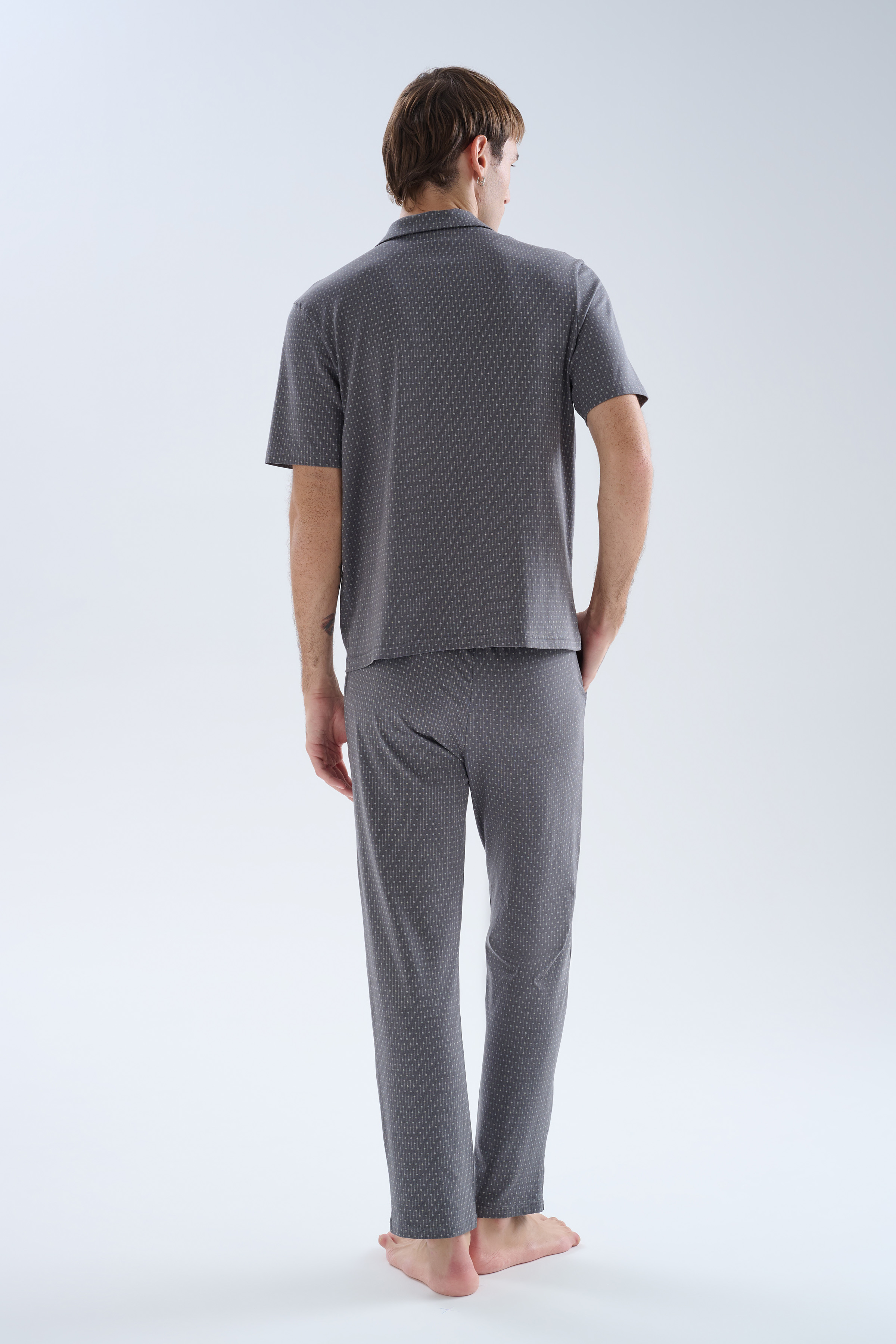 Erkek Modal Cepli Uzun Pijama Altı