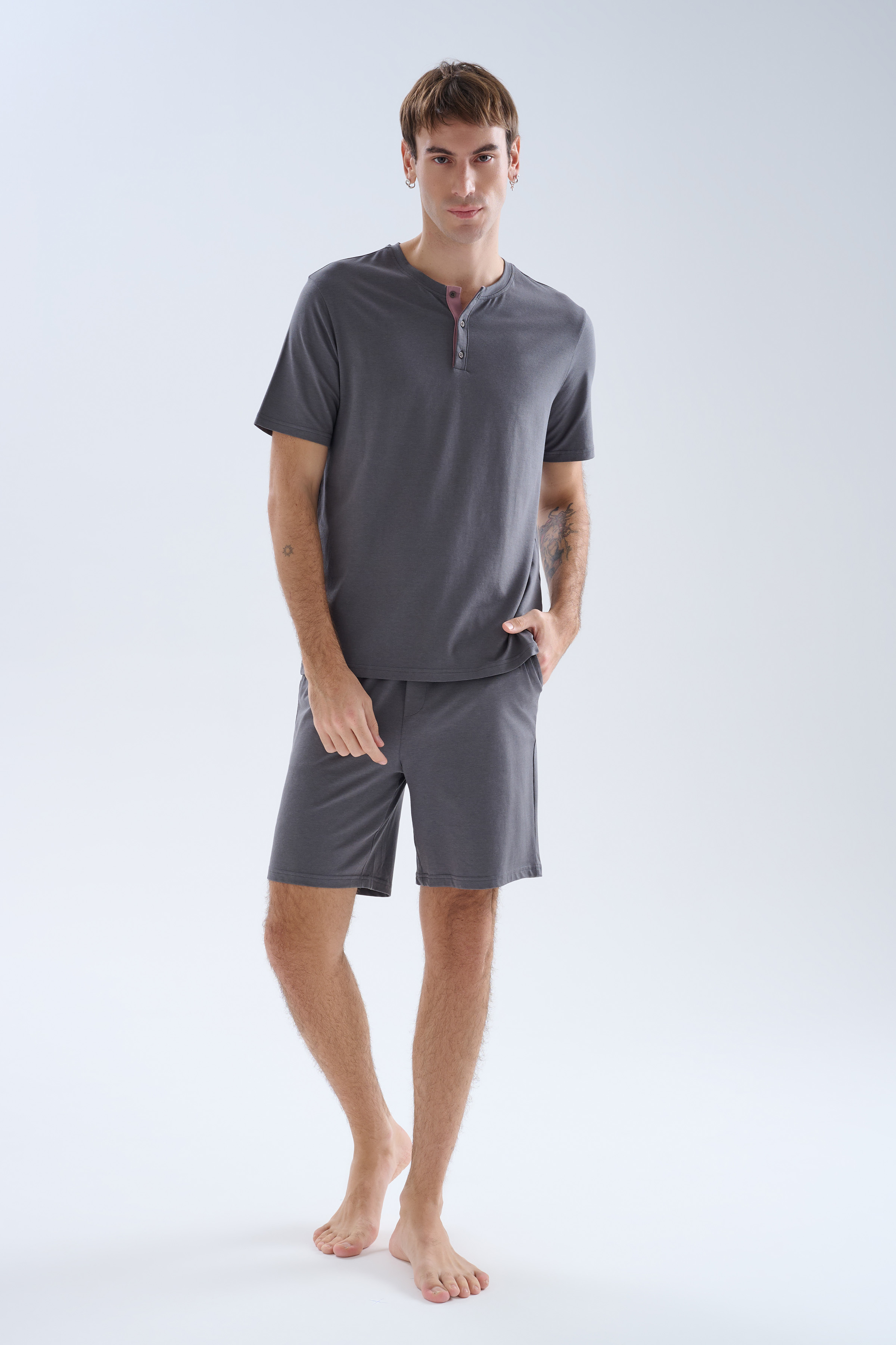 Erkek Modal Cepli Şort Pijama Altı