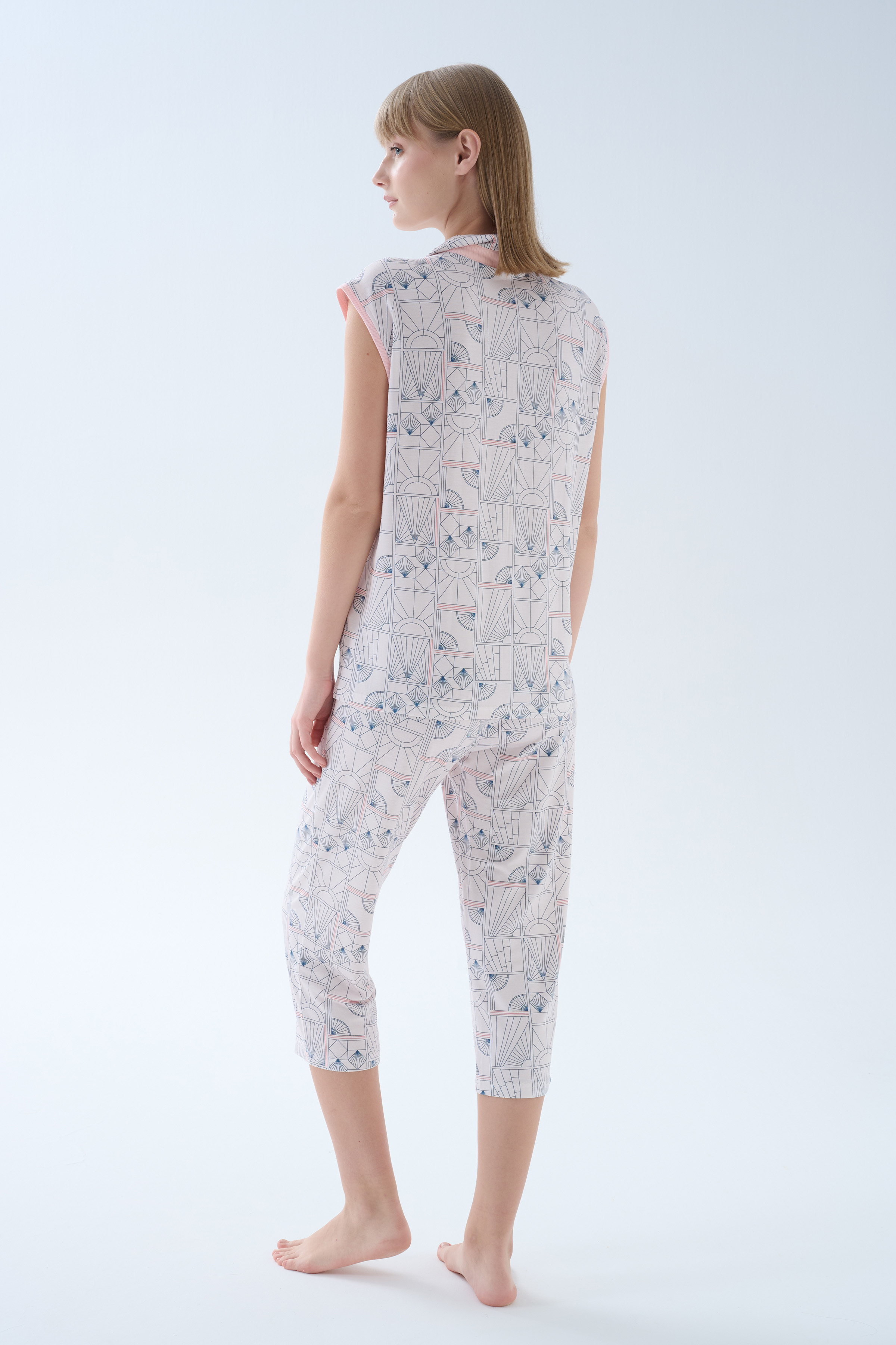 Kadın Viskoz Kapri Pijama Altı