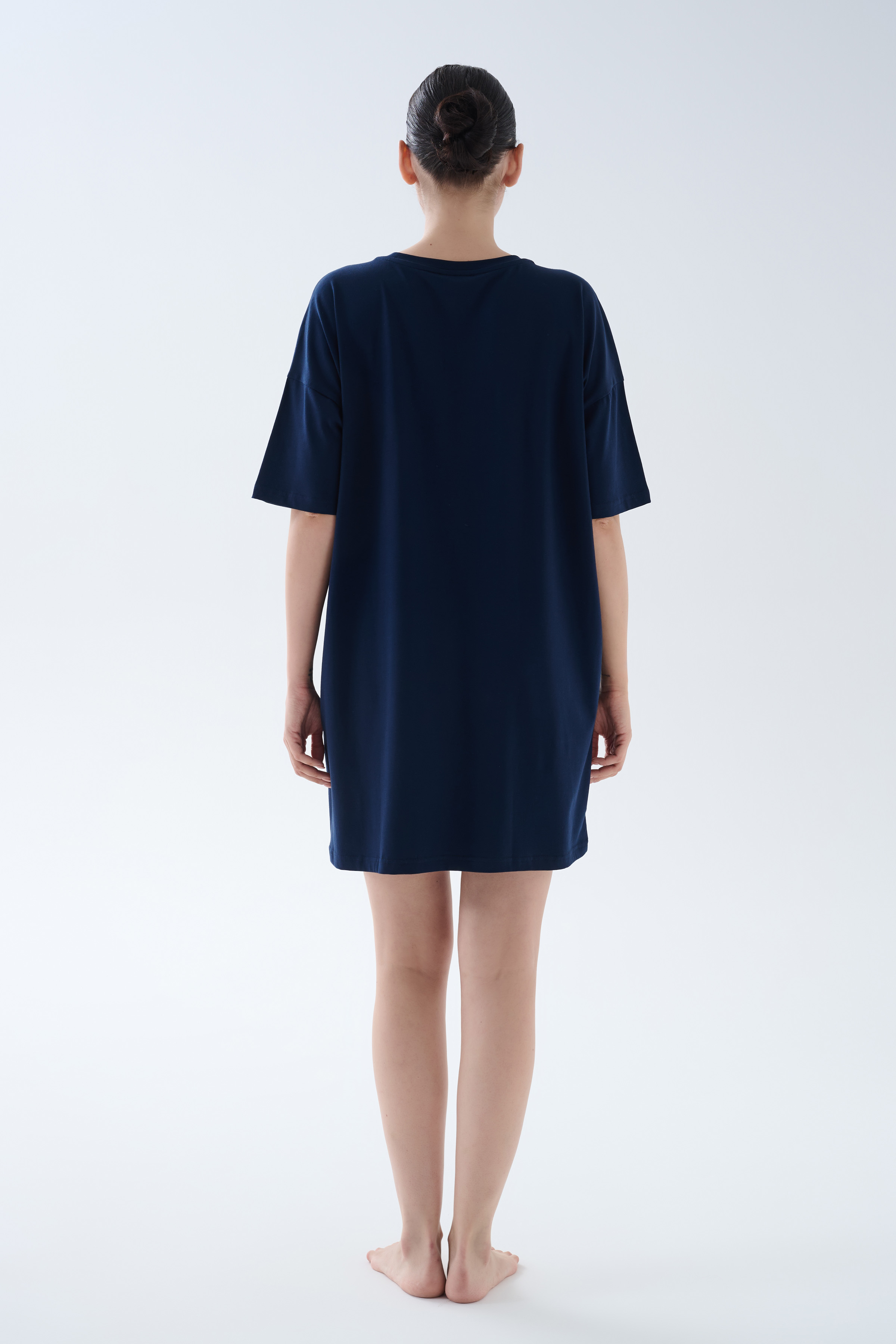 Kadın Pamuklu Kısa Kollu Gecelik