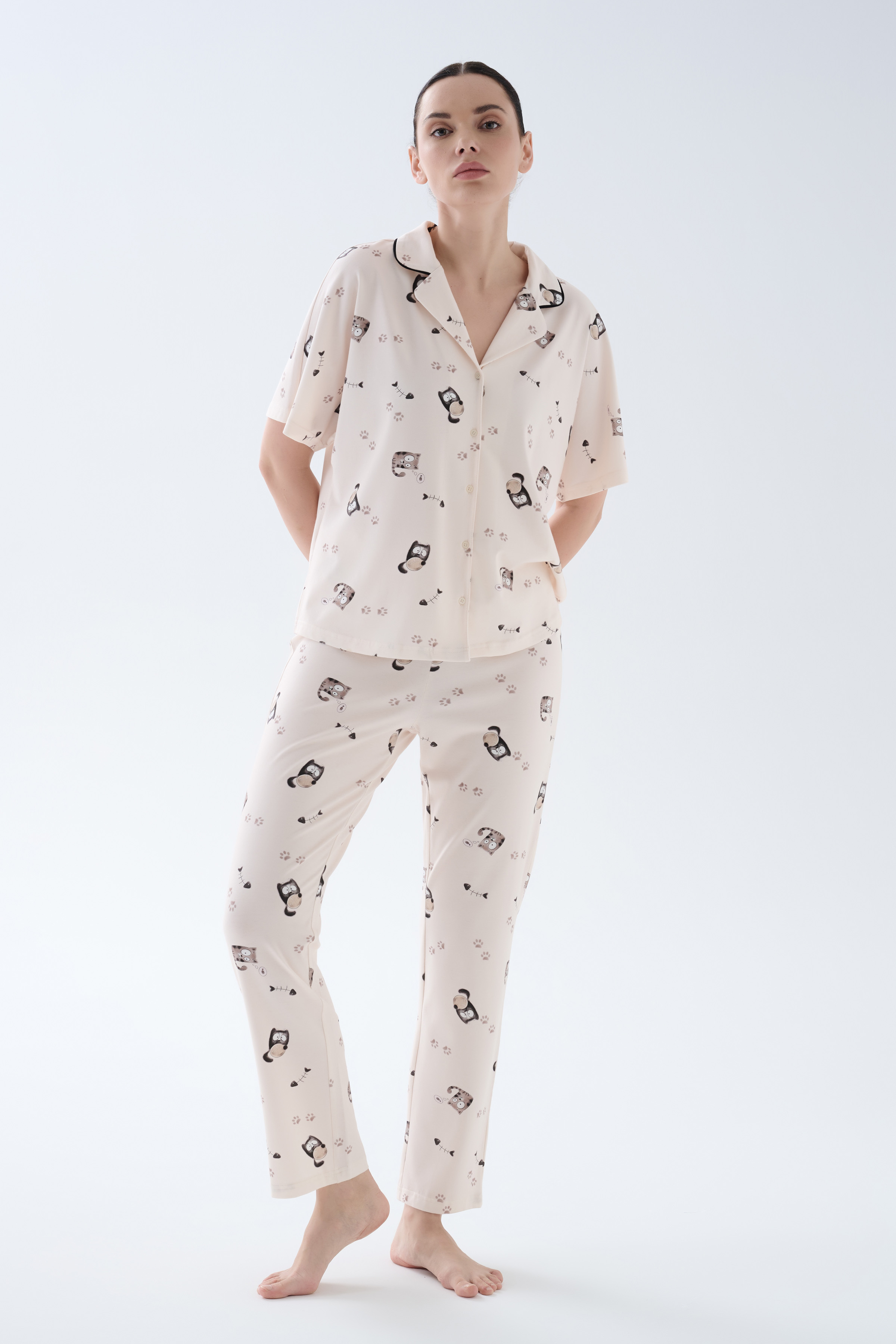 Kadın Pamuklu Uzun Pijama Altı