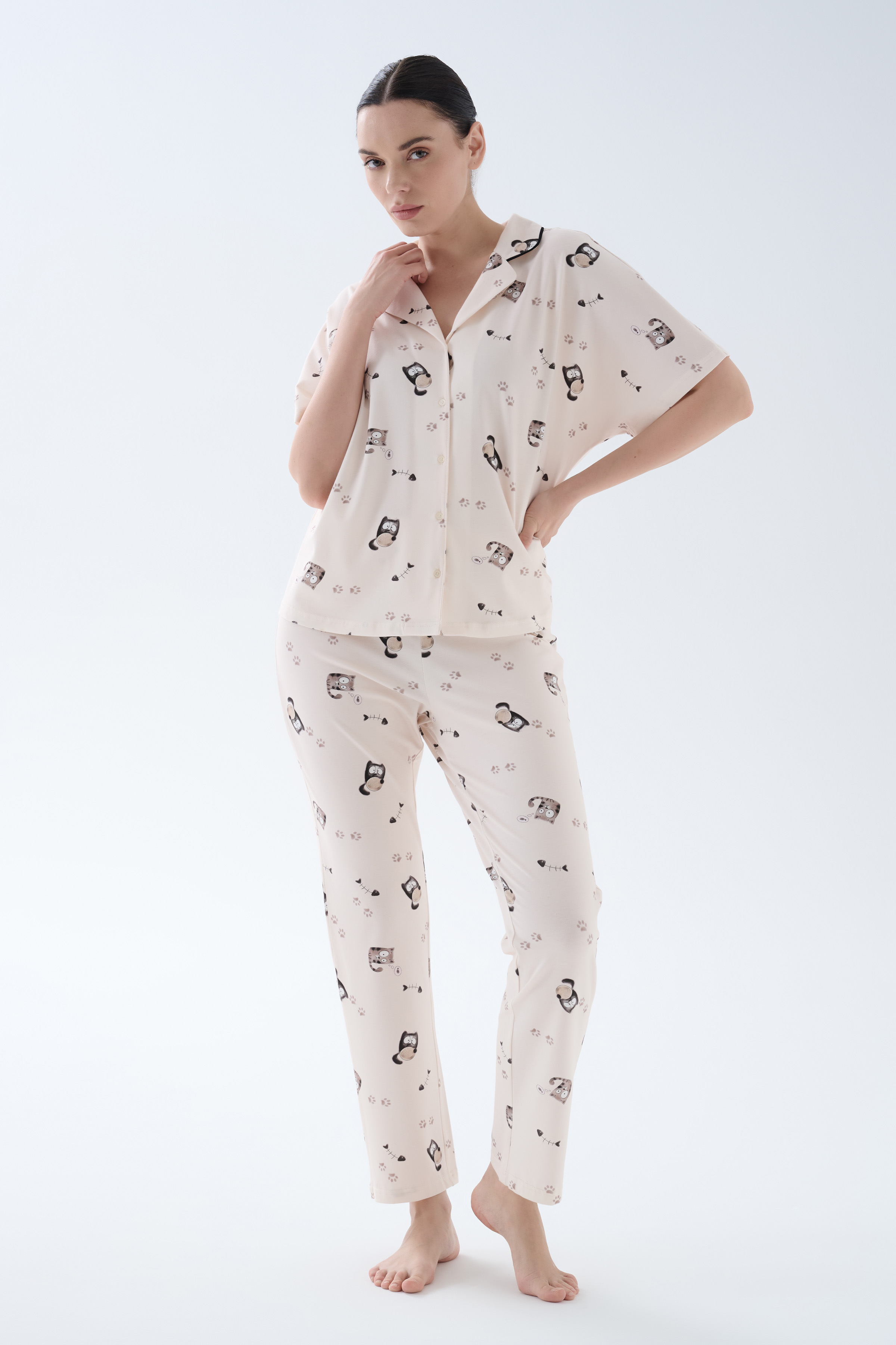 Kadın Pamuklu Uzun Pijama Altı