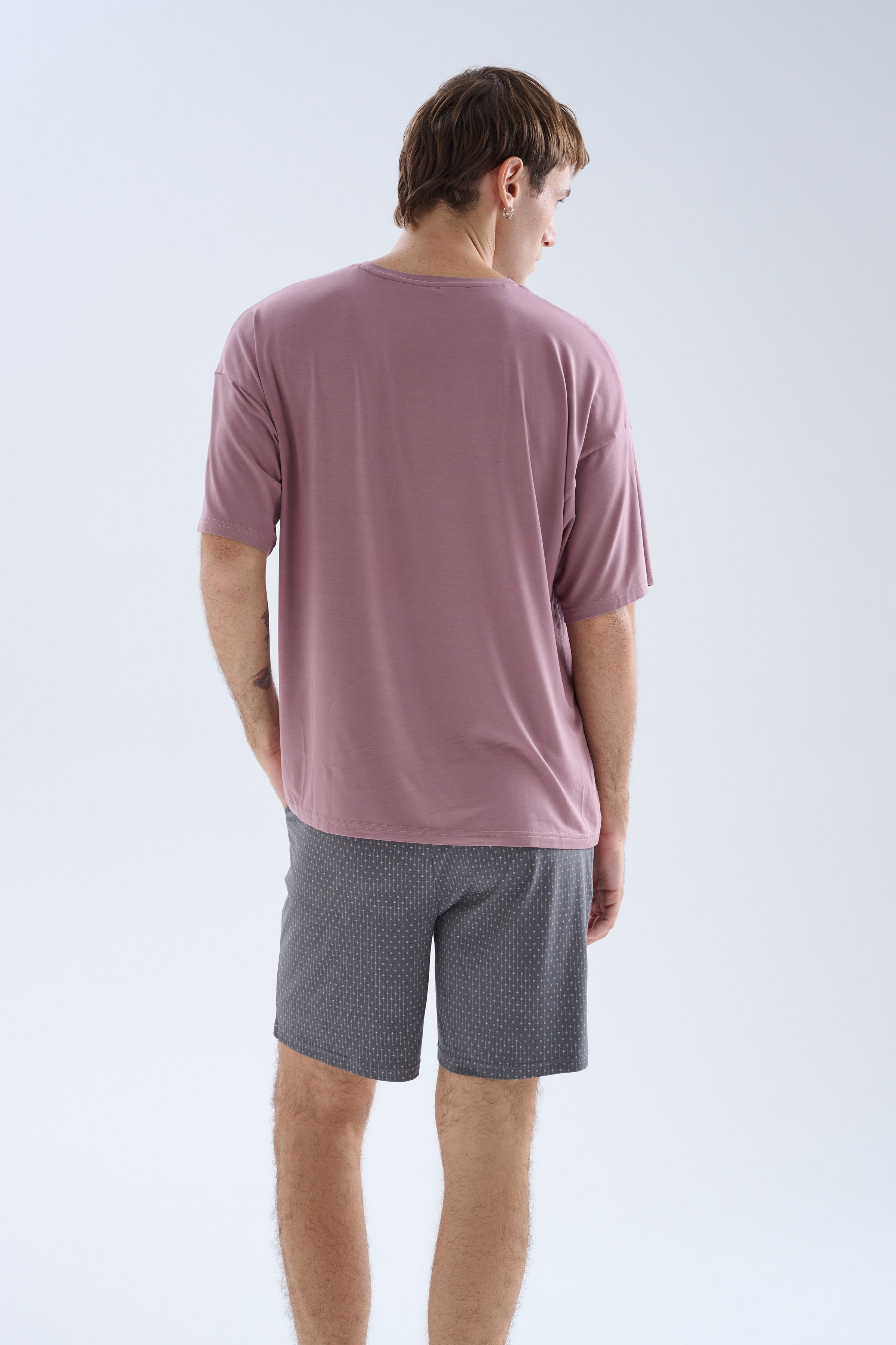 Erkek Modal Cepli Şort Pijama Altı