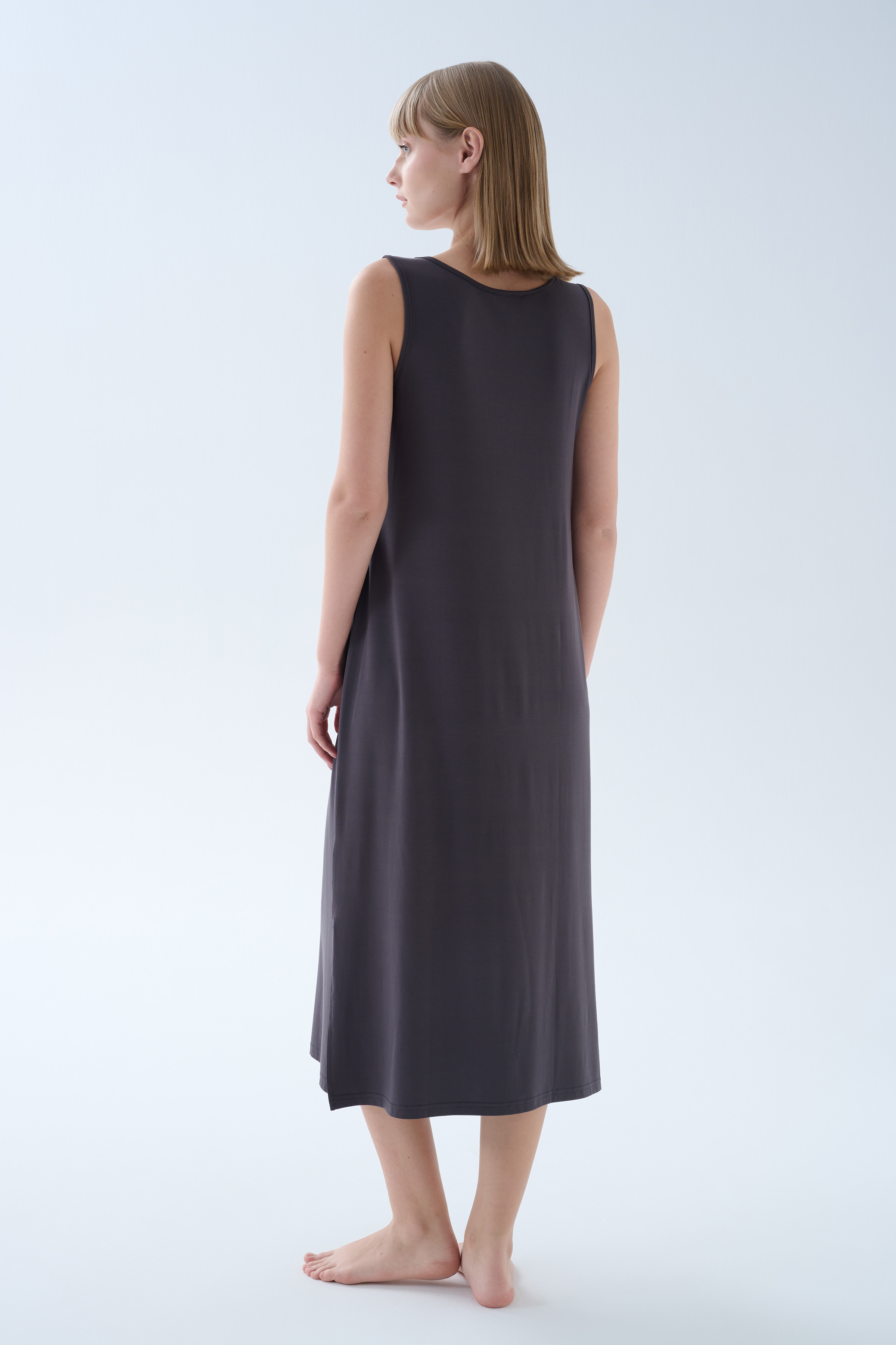 Kadın Modal Kolsuz Kalın Askılı Elbise