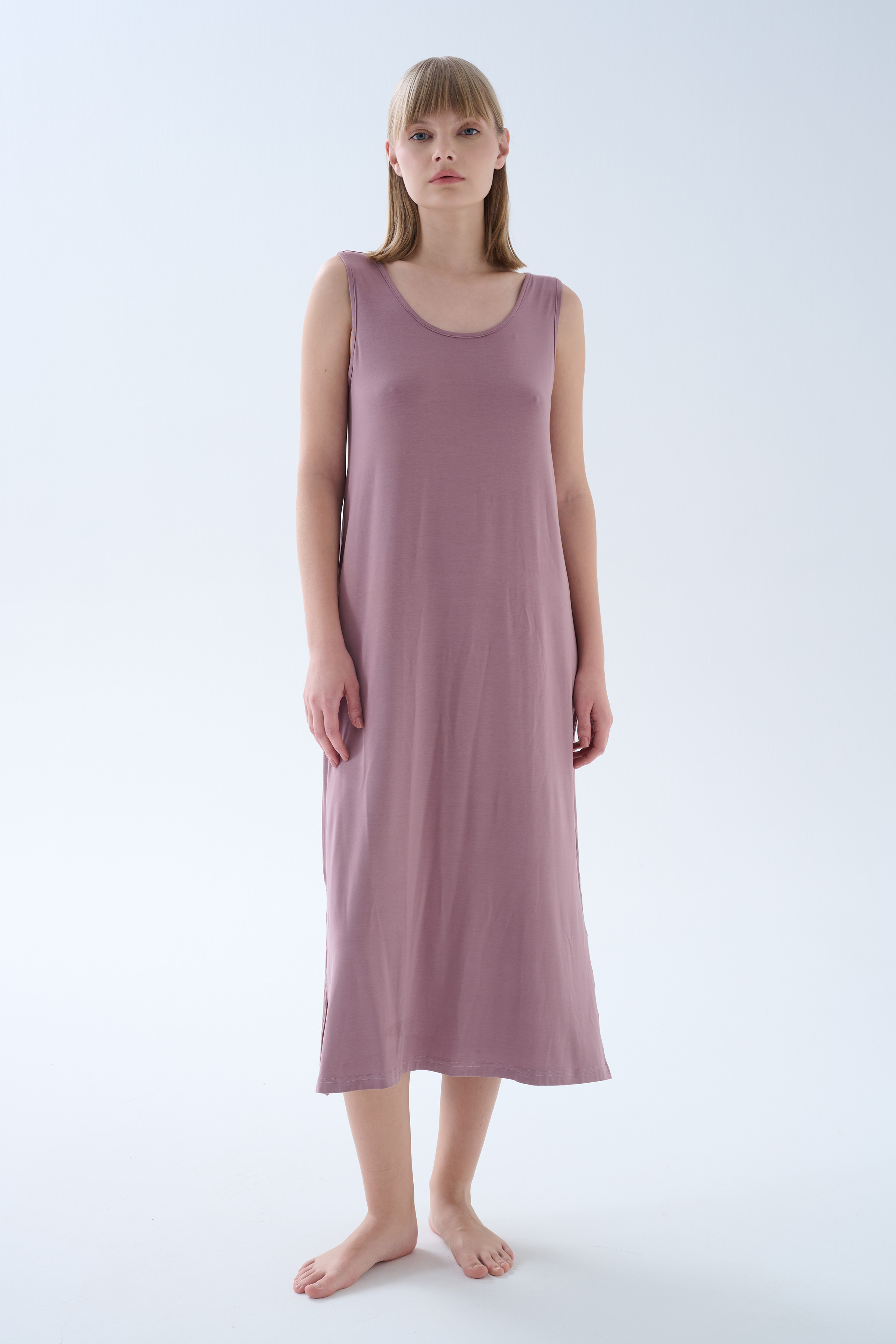 Kadın Modal Kolsuz Kalın Askılı Elbise