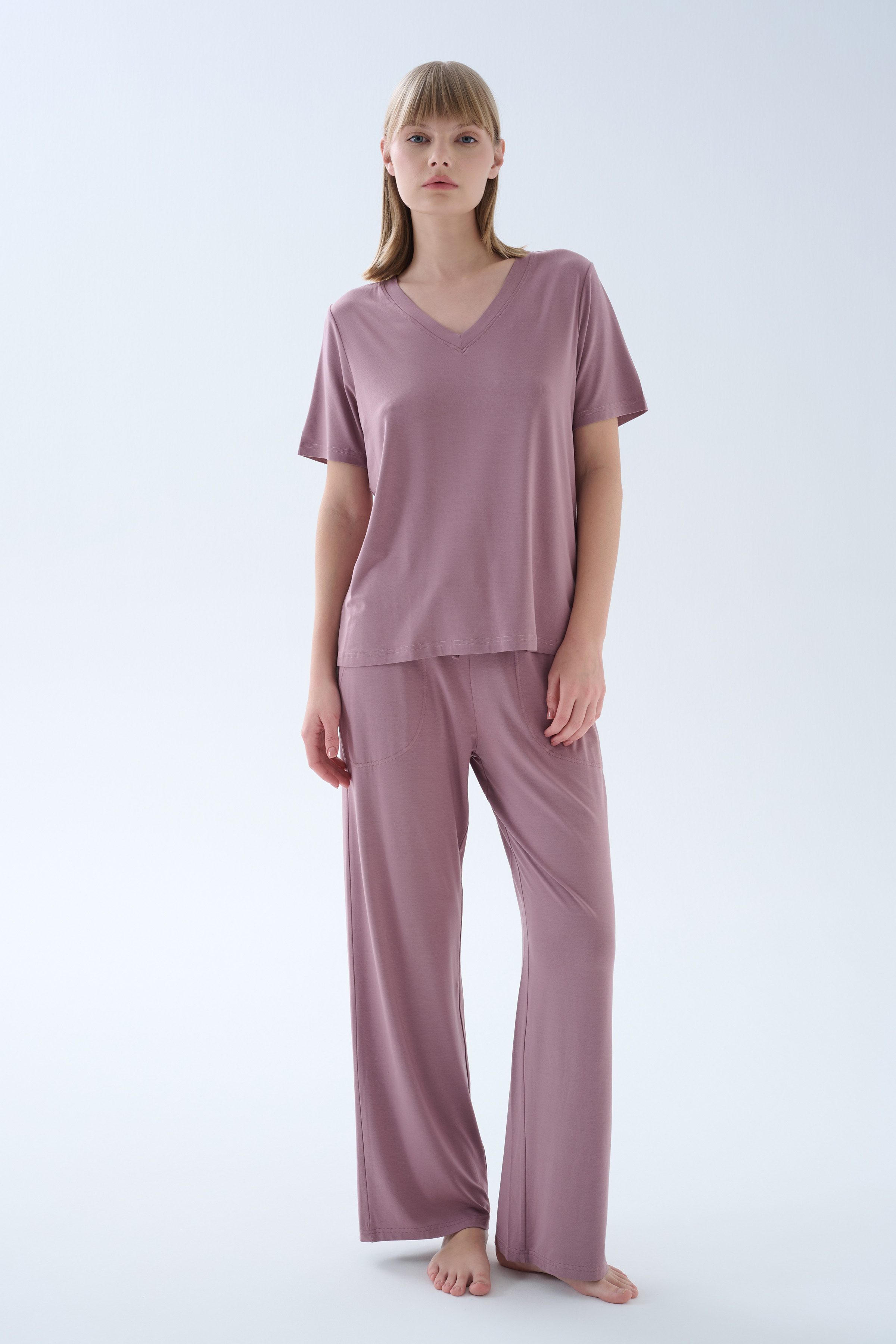 Kadın Modal Cepli Uzun Pantolon