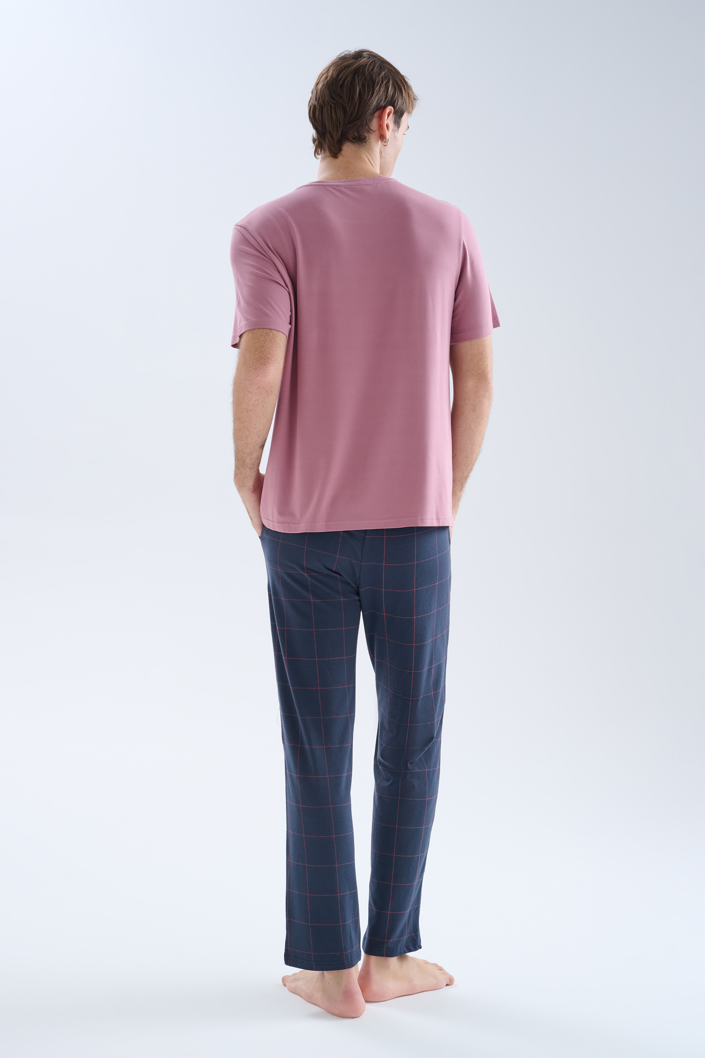 Erkek Modal Cepli Uzun Pijama Altı