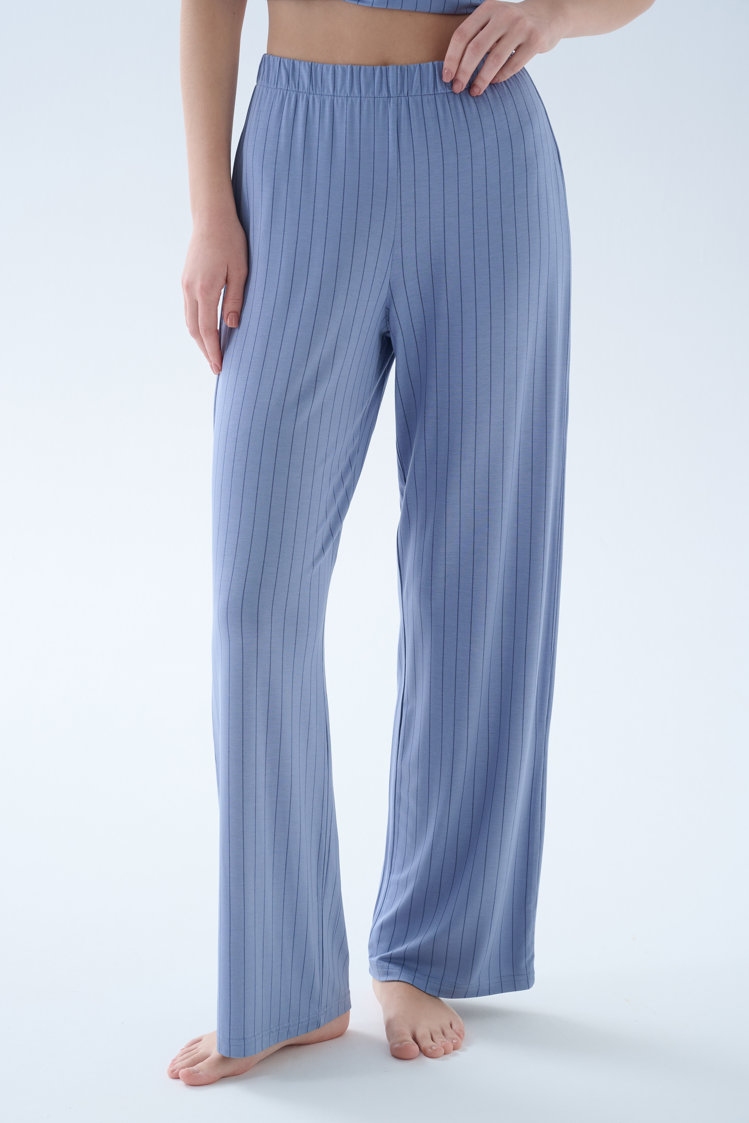 Kadın Viskoz Atletli Uzun Pijama Takımı