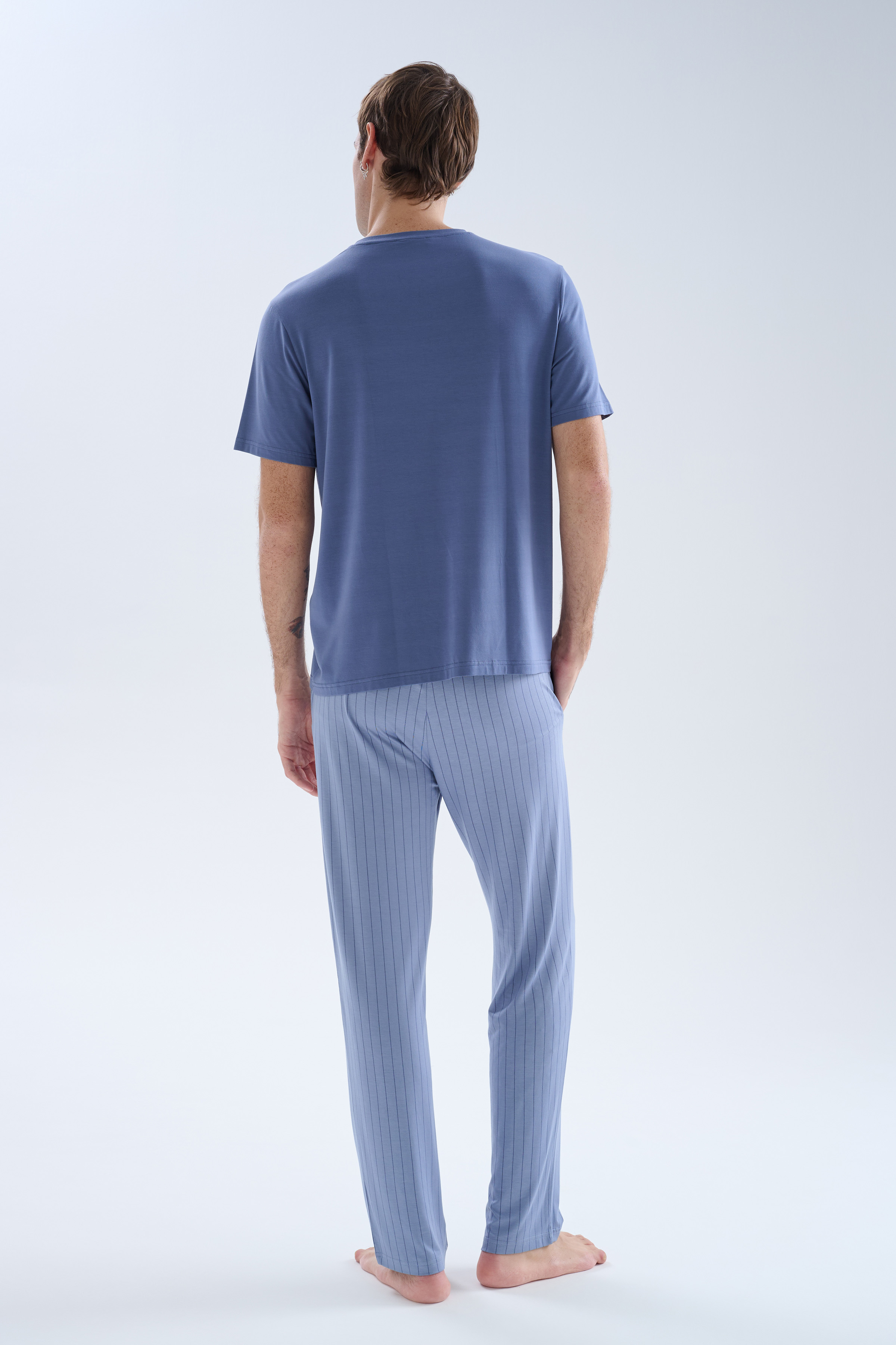 Erkek Viskoz Cepli Uzun Pijama Altı