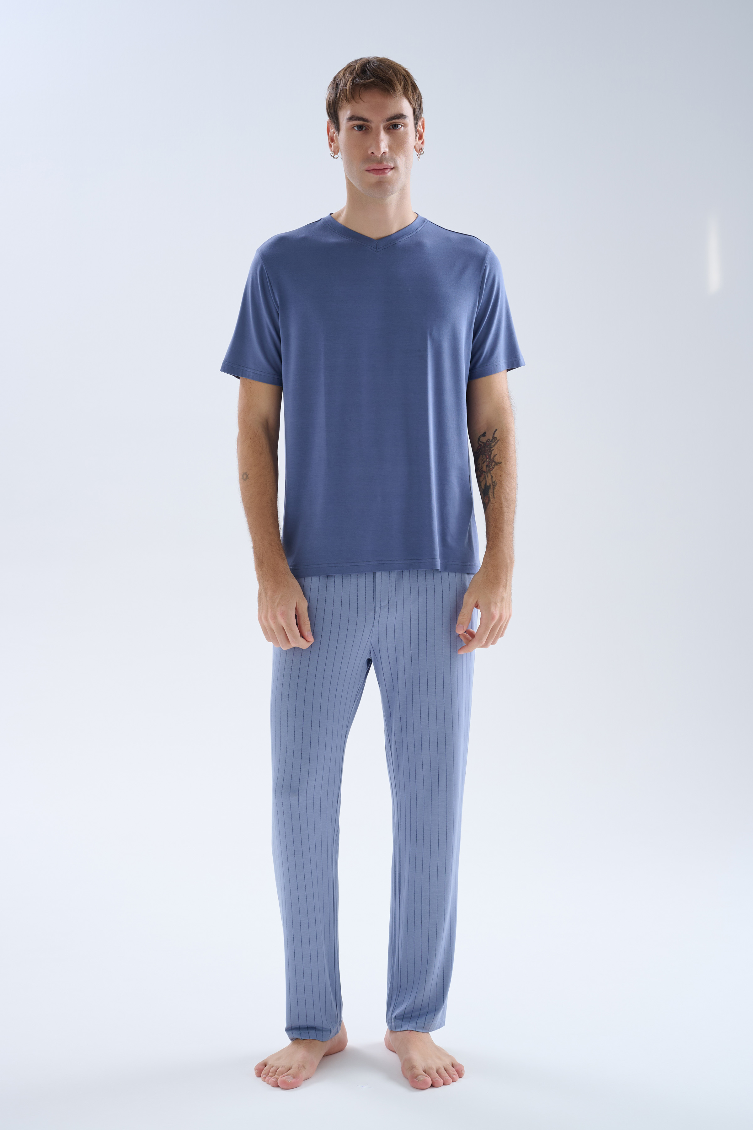 Erkek Viskoz Cepli Uzun Pijama Altı