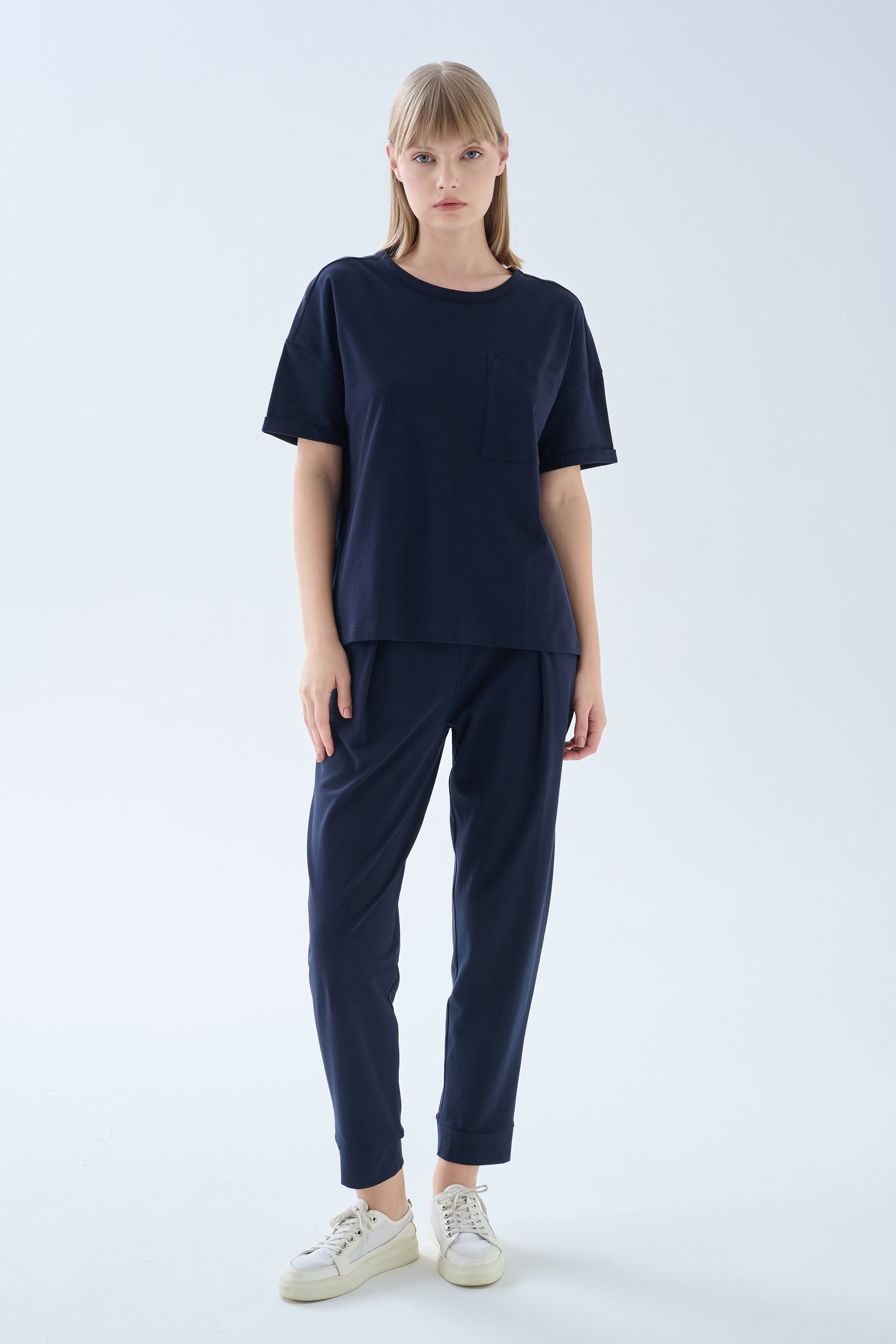 Kadın Pamuklu Pique İkili Takım