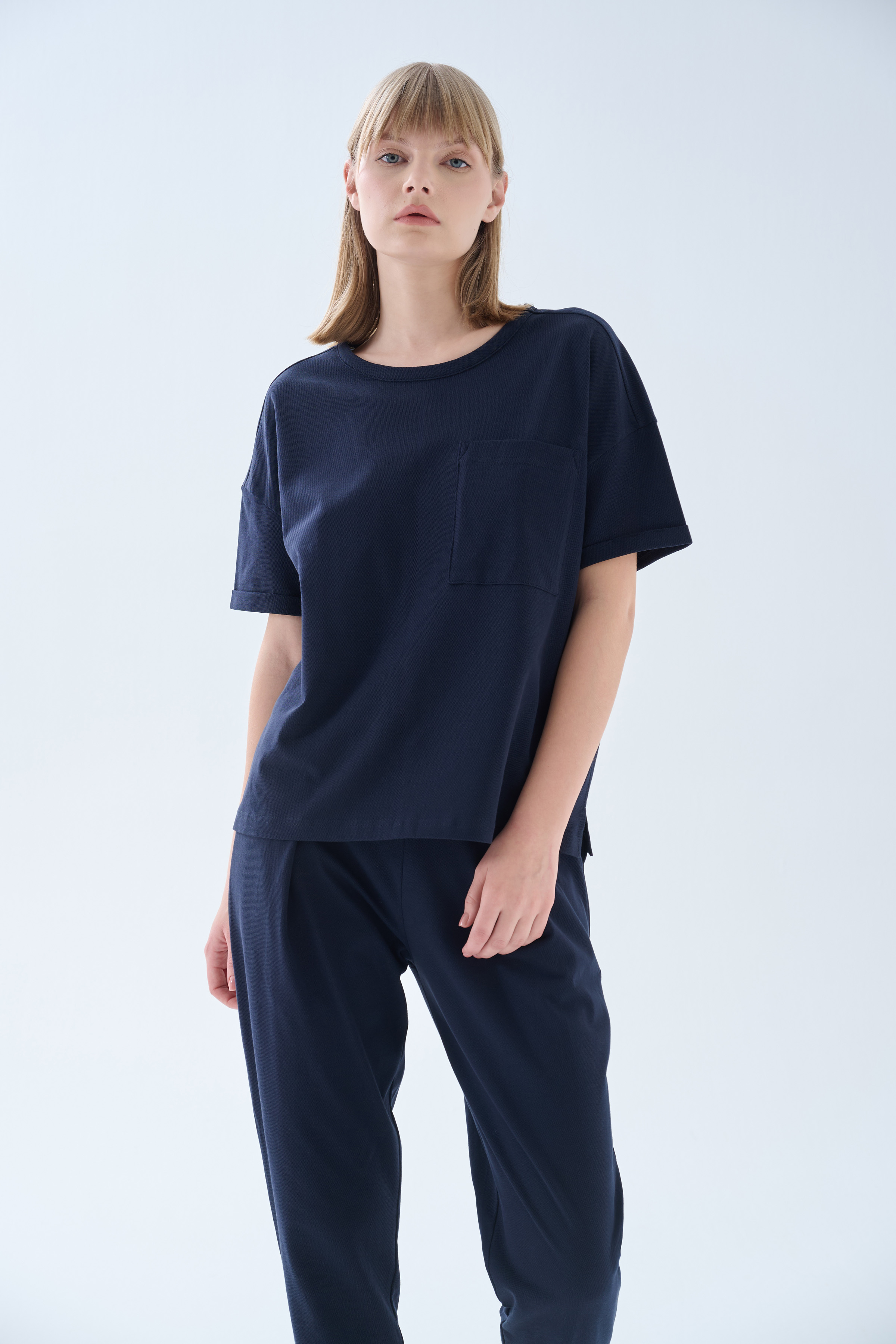 Kadın Pamuklu Pique İkili Takım