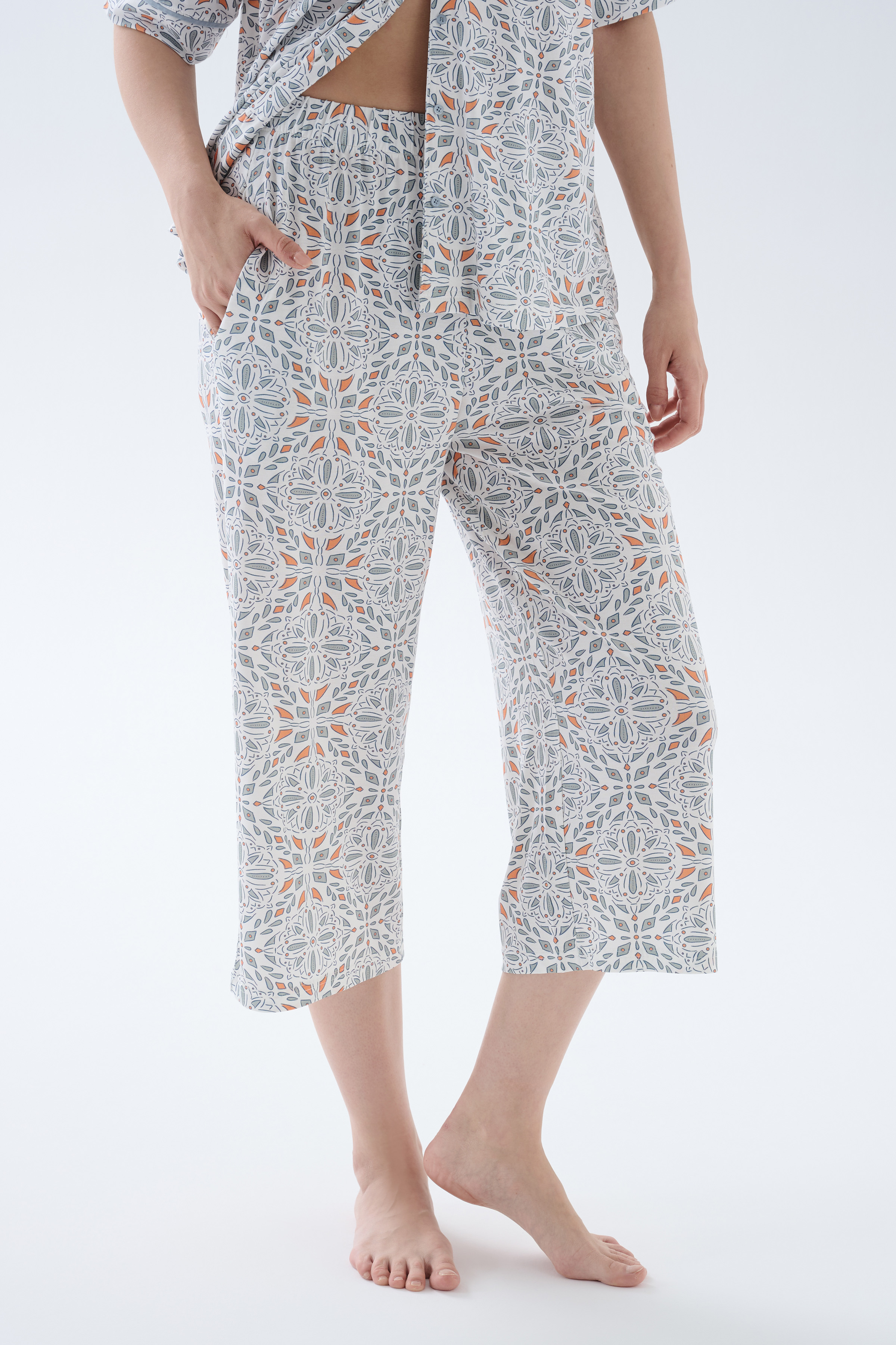 Kadın Viskoz Kapri Pijama Altı