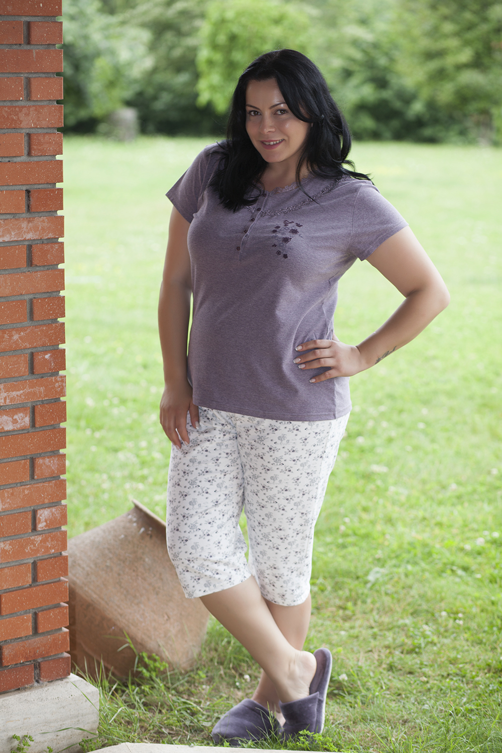 HAYS PLUS SIZE PENYE BAYAN KAPRI PIJAMA TAKIMI